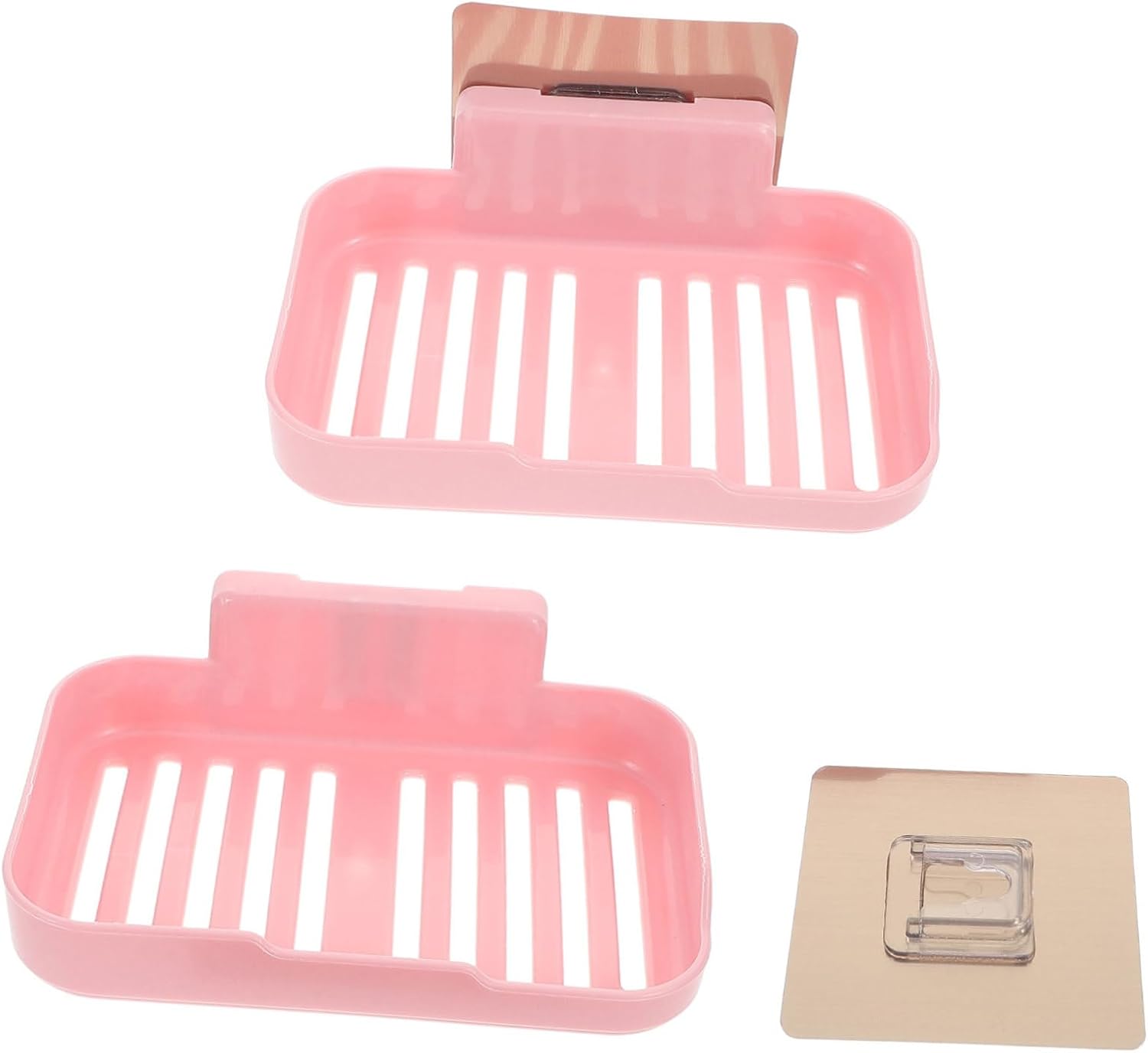 2pcs Wall-Mounted Soap Dish for Bathroom RV Kitchen Travel
