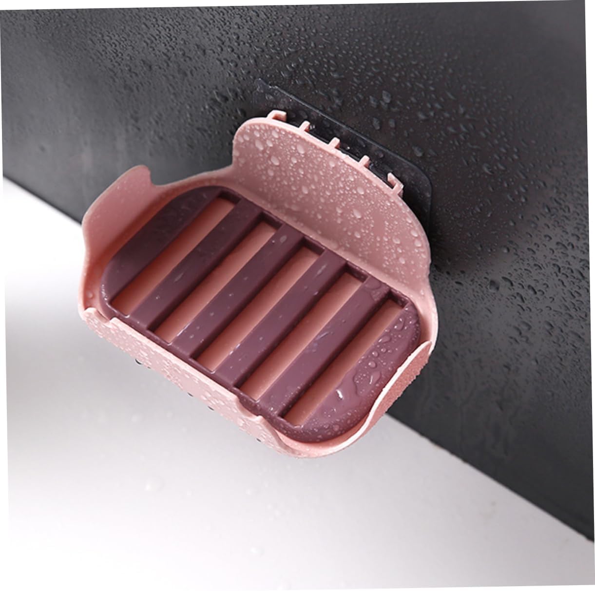 Cabilock Double Layer Soap Box Holder with Suction Wall Design