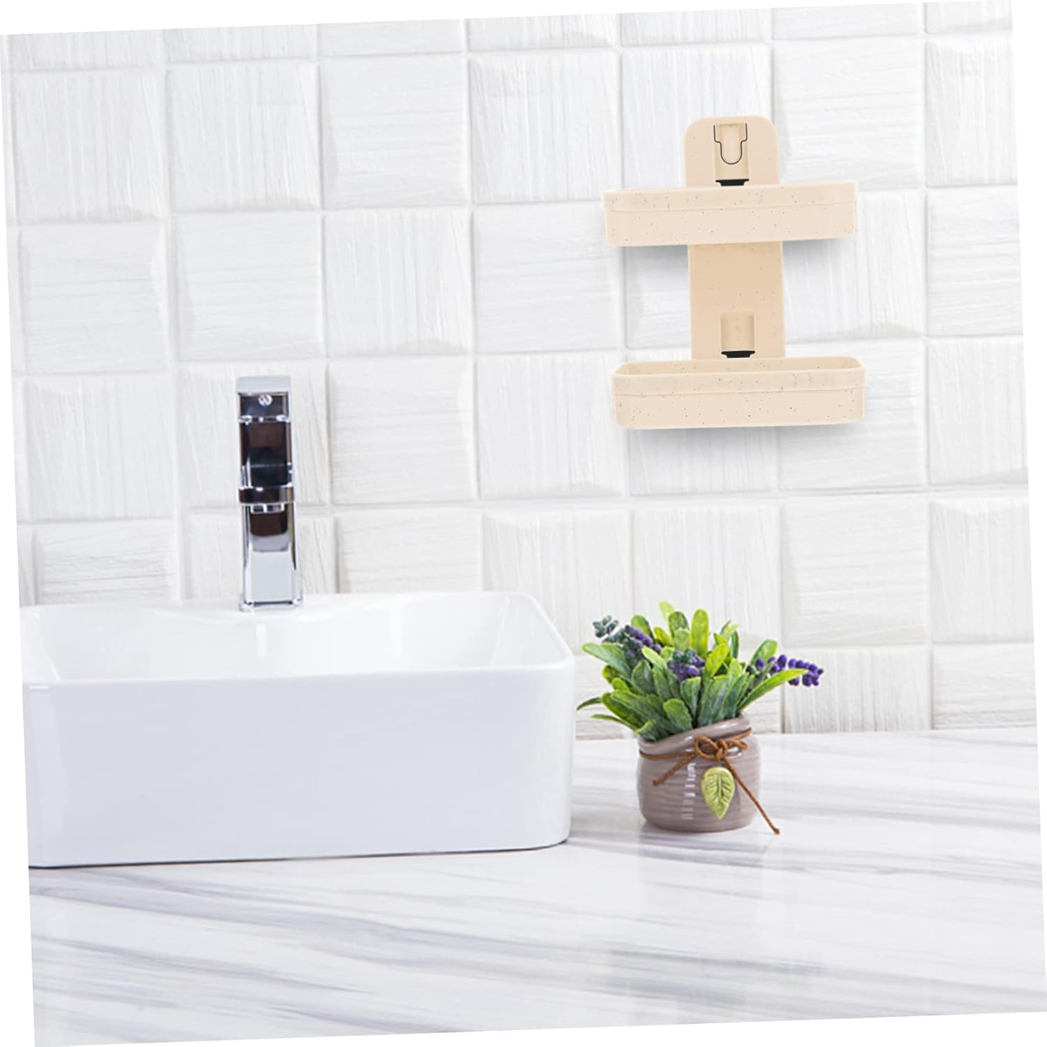 Ciieeo Double Layer Wall Mount Soap Dish Holder