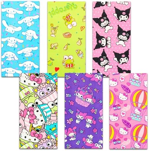 Sanrio Hello Kitty Beach Towel Set with 6 Microfiber Towels