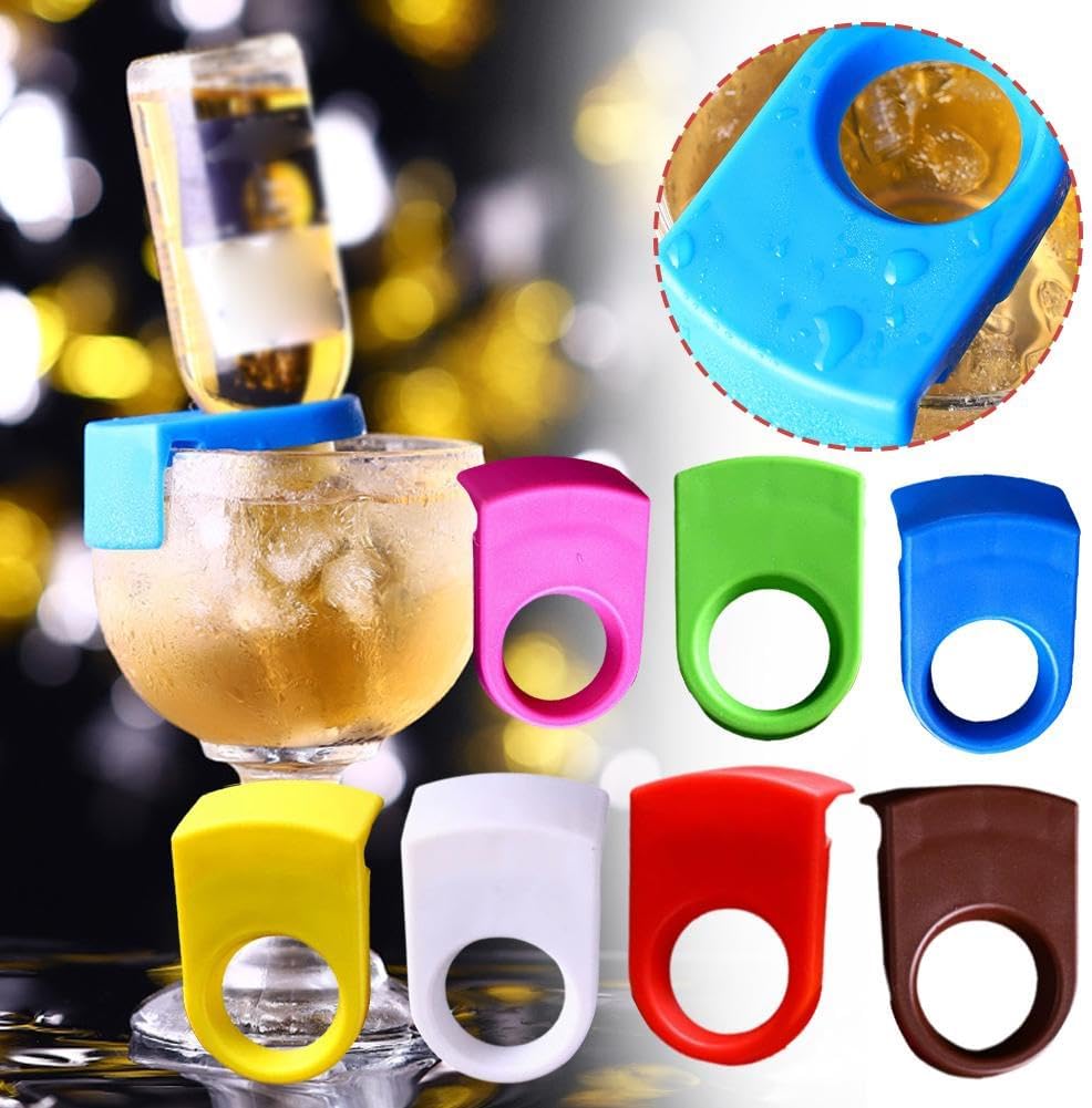 RYGRZJ 21 Pcs Colorful Beer Bottle Clips