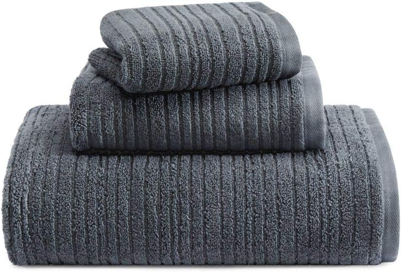 Kenneth Cole Bath Towel Set 3 Piece Terry Cotton
