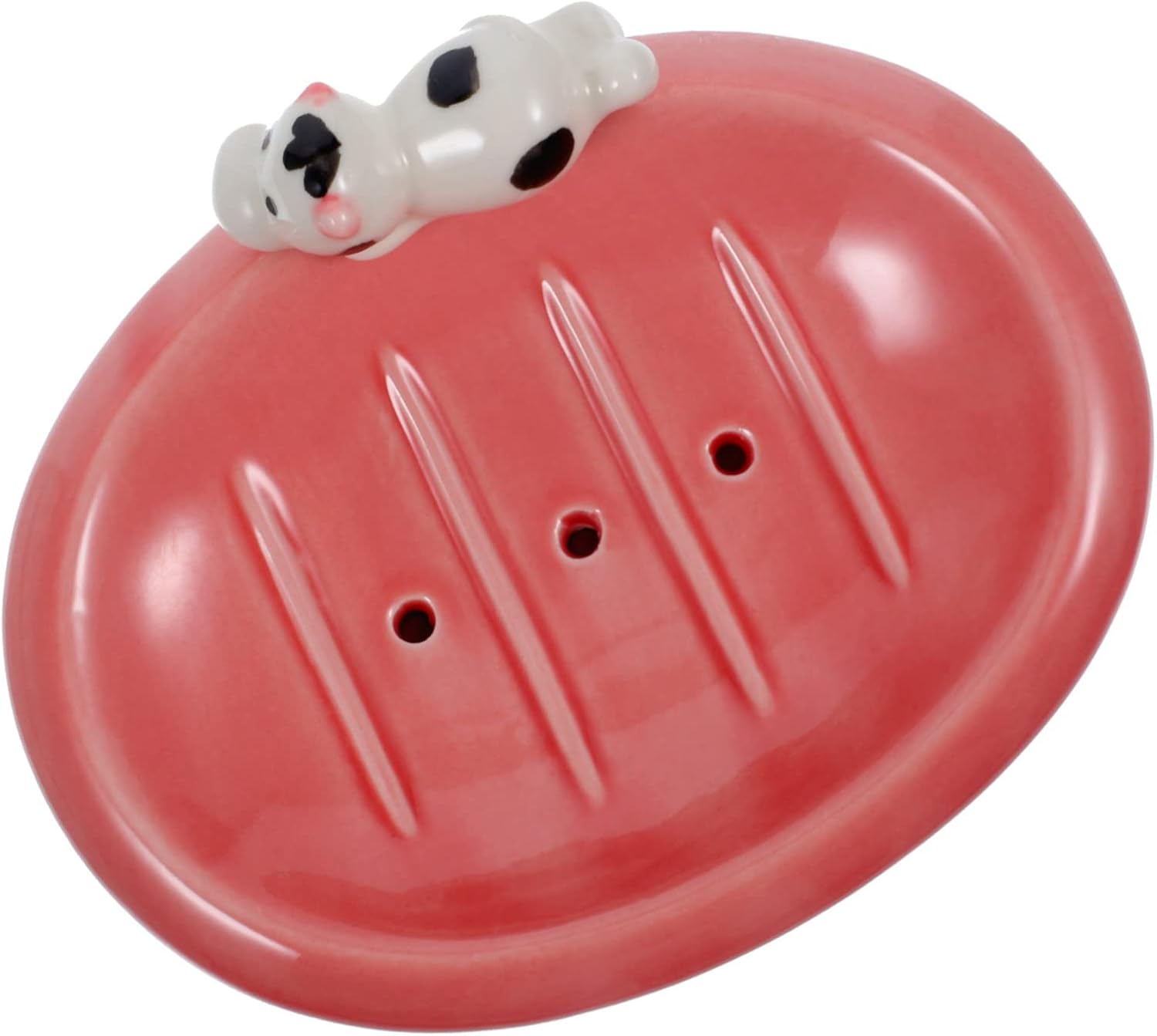 Cute Ceramic Soap Holder for Bathroom Kitchen