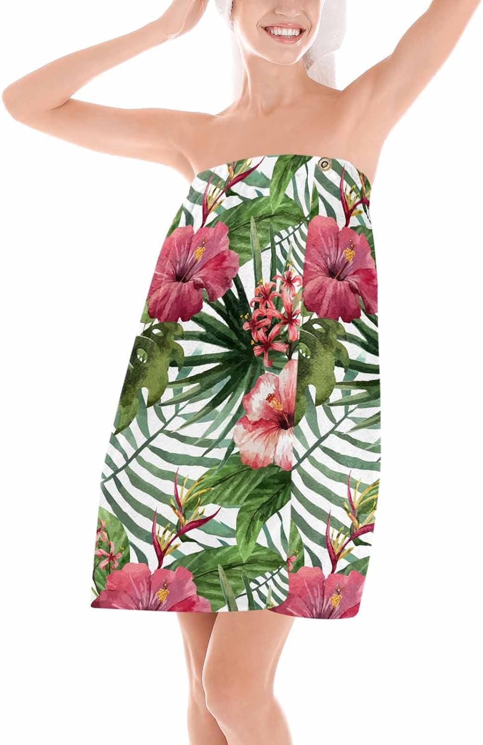 Huotupsine Tropical Bath Wrap Towel for Women