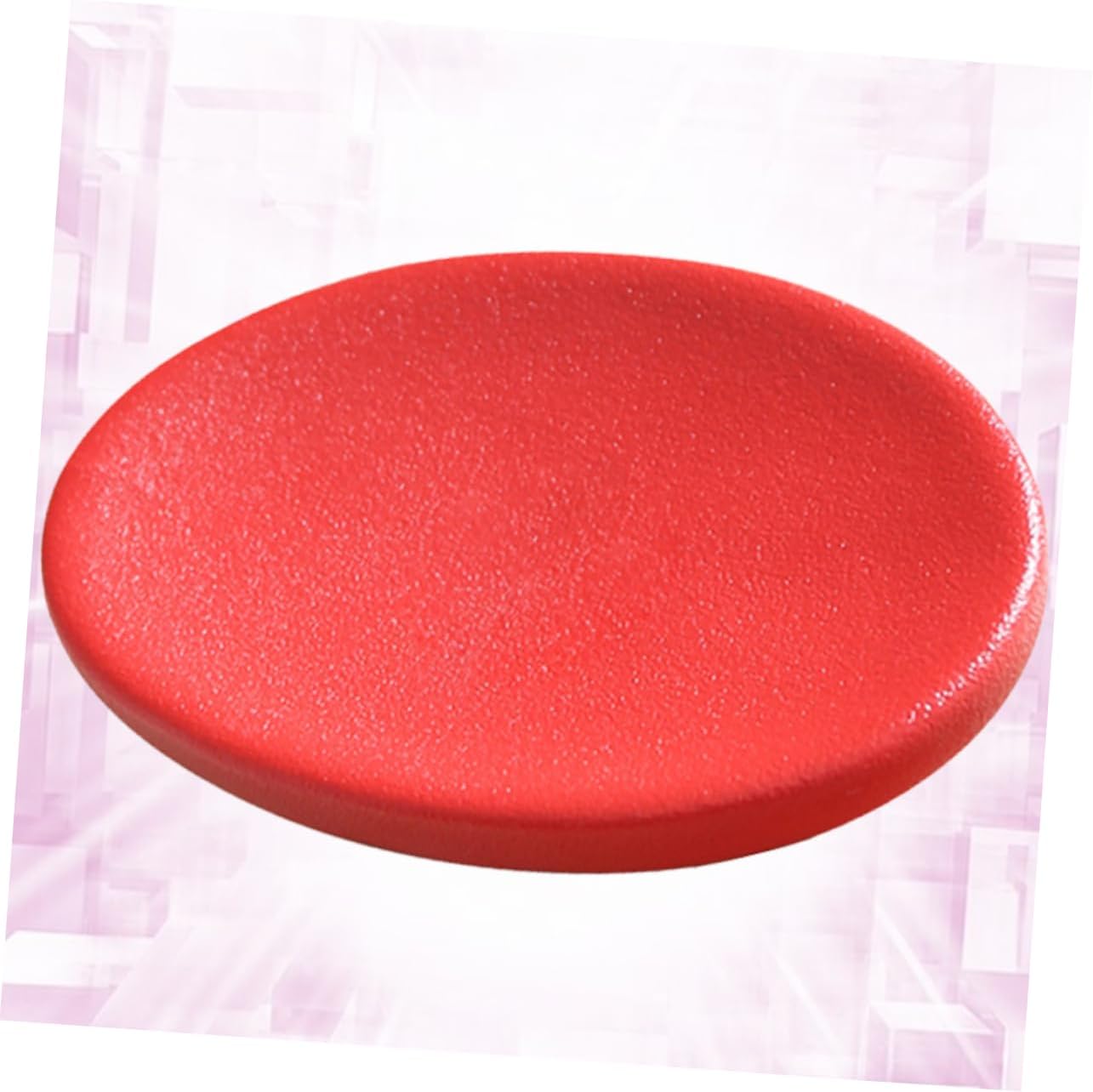 DRESSOOS Ceramic Soap Holder Red Bath Soap Dish