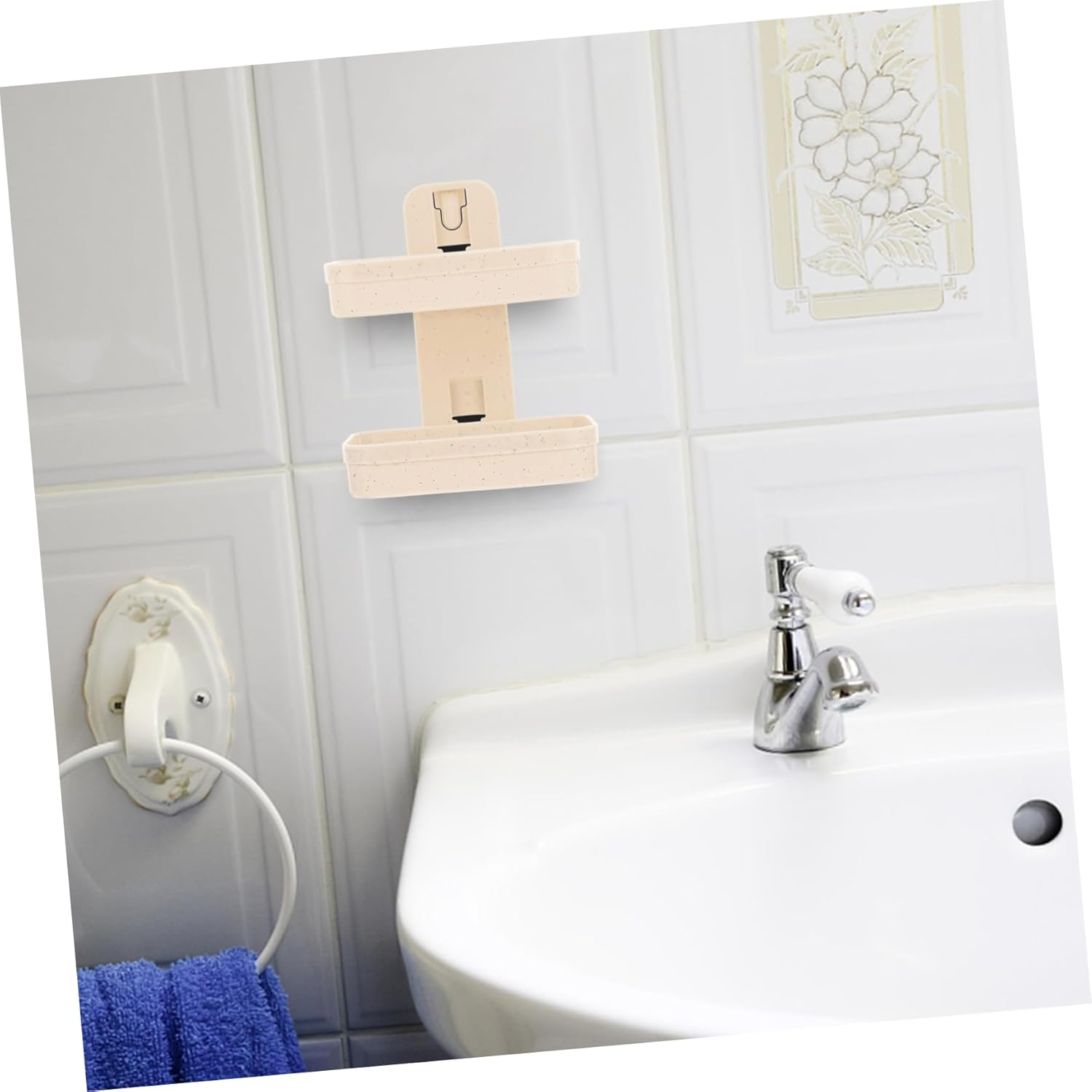 FIXOSHEE Wall Mount Double Layer Soap Dish with Draining Holes