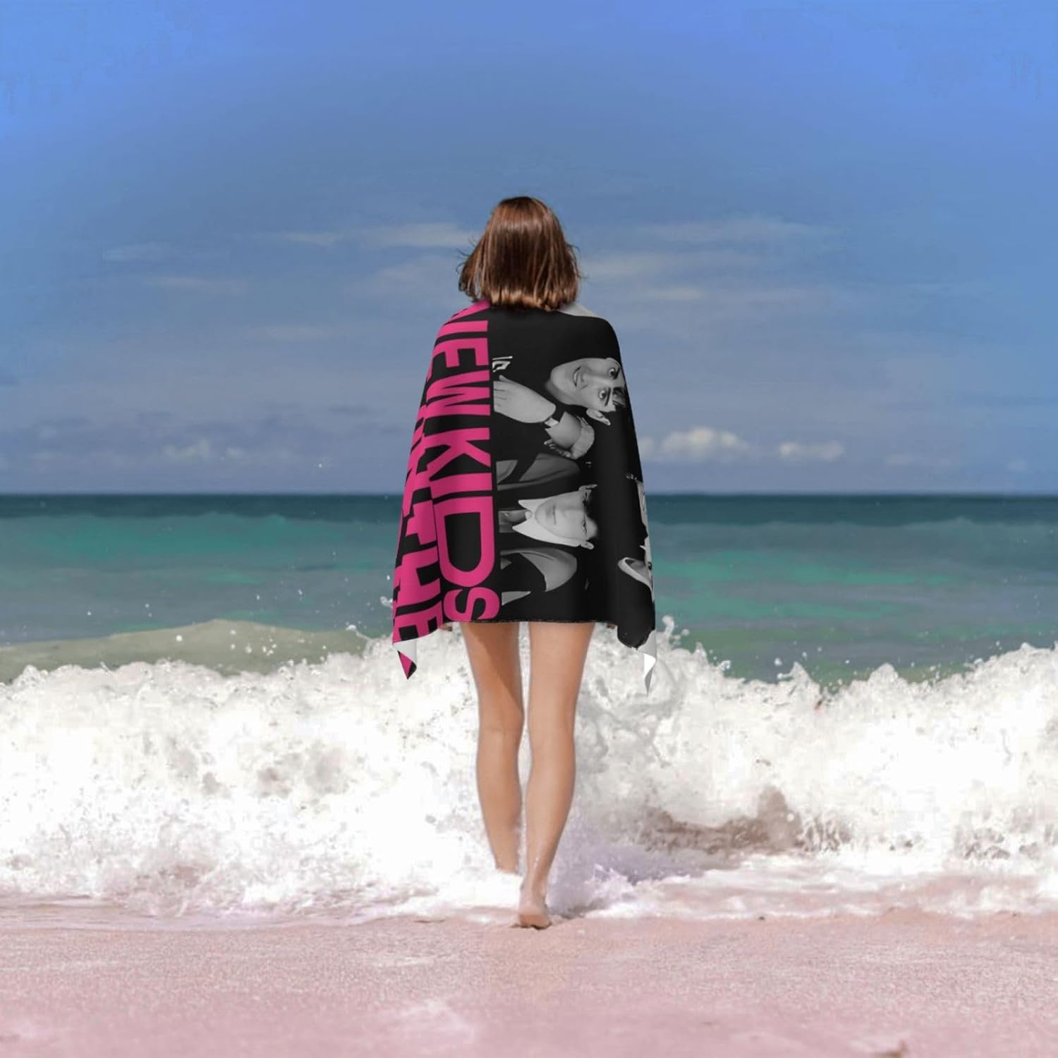 New Kids Musics On The Block Ultra Soft Beach Towel