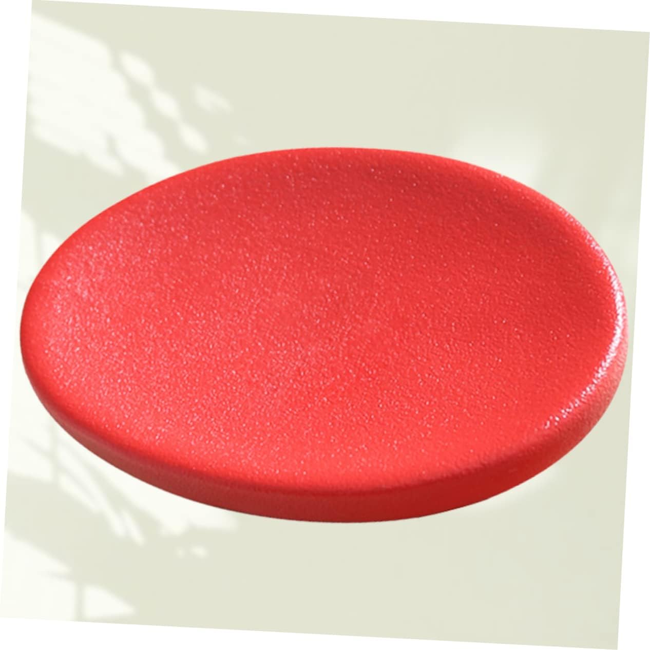 DRESSOOS Ceramic Soap Holder Red Bath Soap Dish