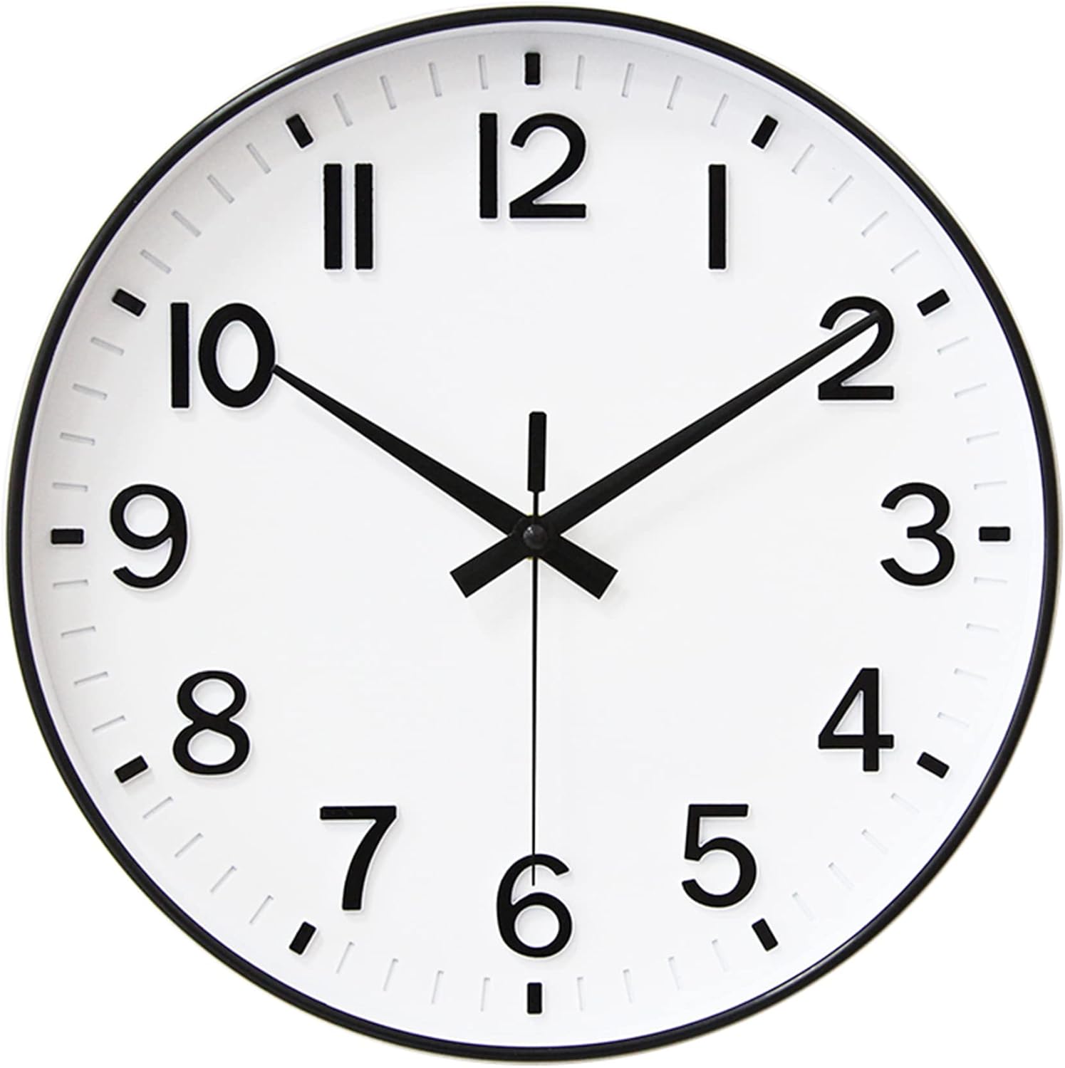 HZDHCLH 12 Inch Battery Operated Wall Clock