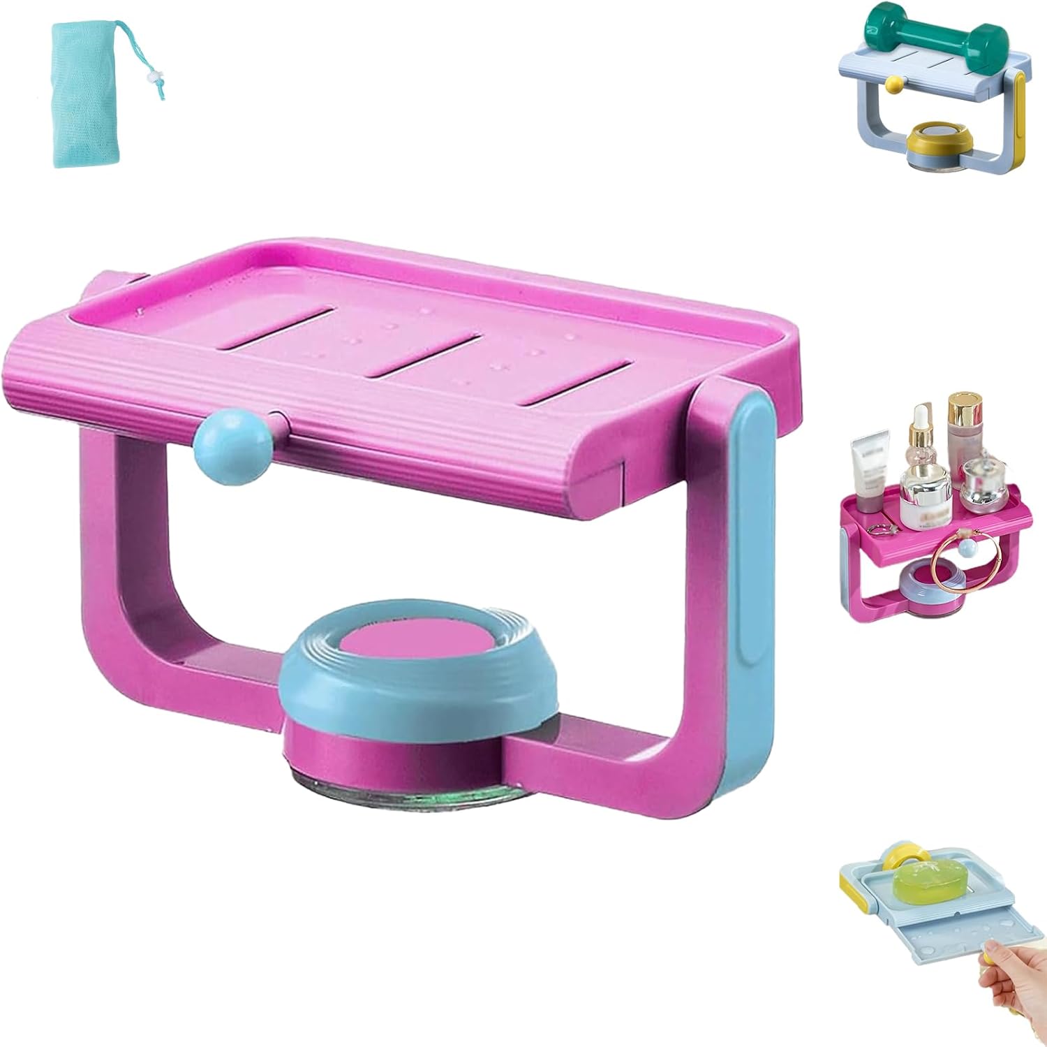 2025 Rotatable Suction Cup Soap Dish Wall Mount