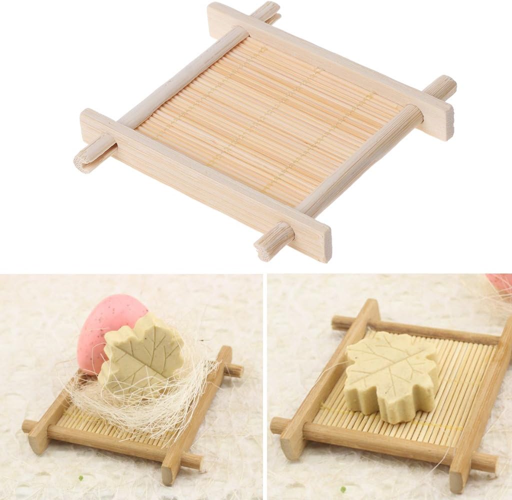 BOGEEL Wooden Handmade Soap Dish Holder for Bathroom and Kitchen