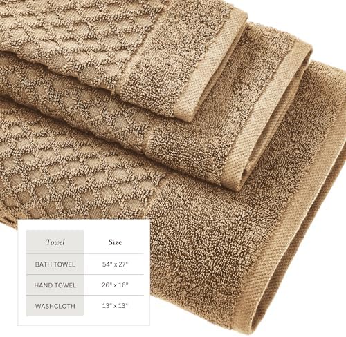 Great Bay Home Mocha Brown Towel Set - 6 Piece