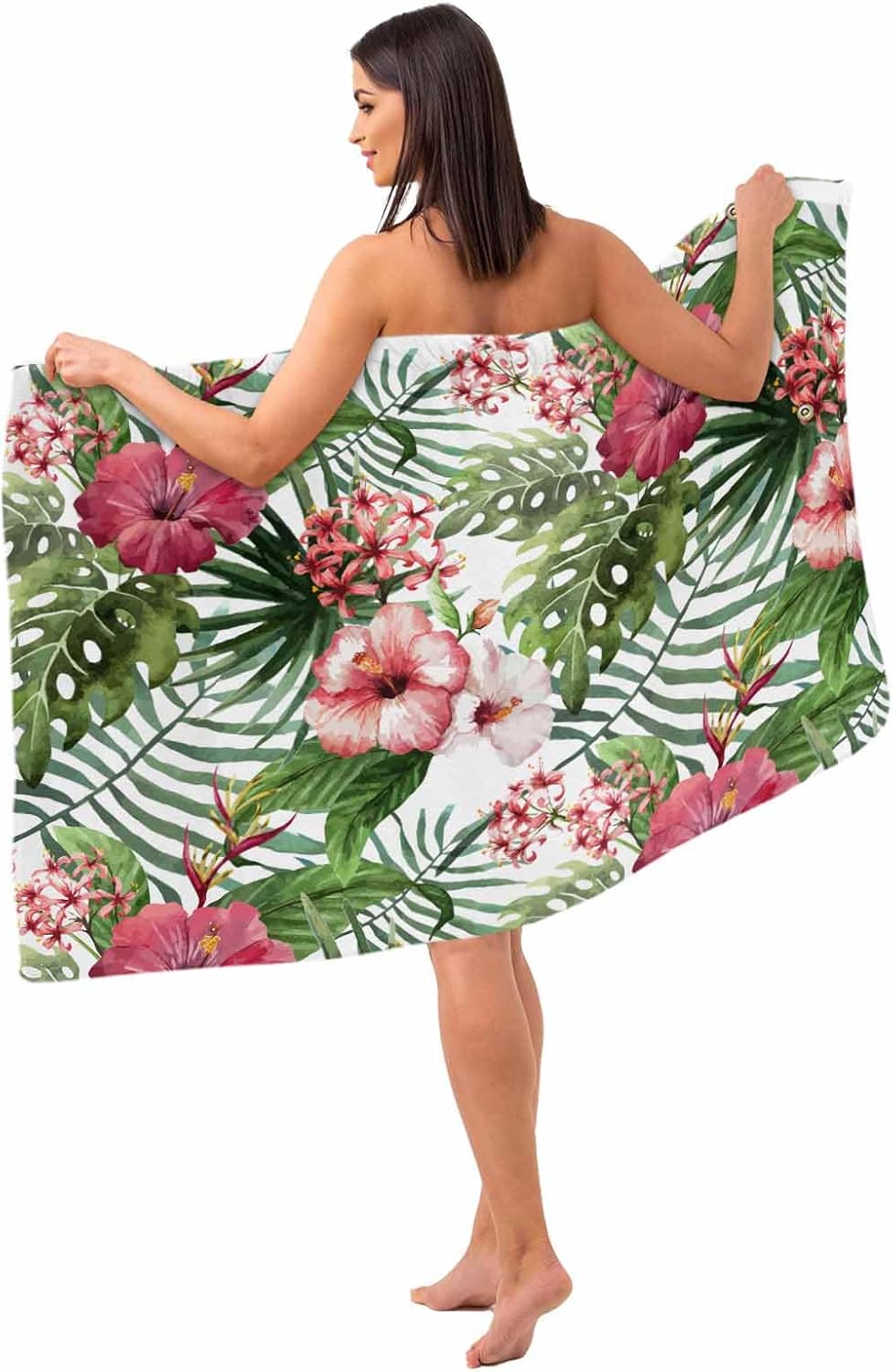 Huotupsine Tropical Bath Wrap Towel for Women