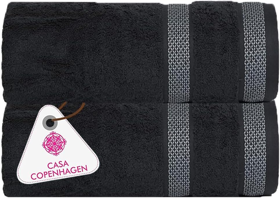 CASA COPENHAGEN Solitaire Towel Set - Pine Grey 2 Piece