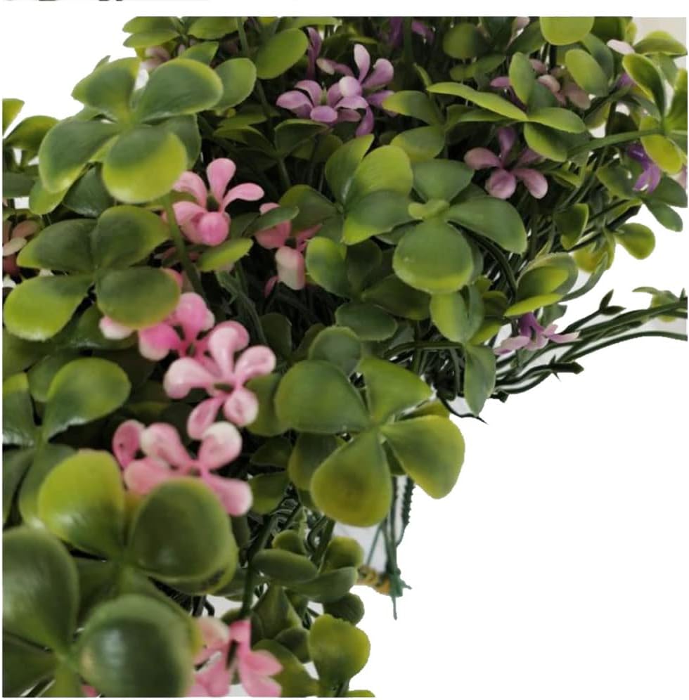 Alipher Artificial Clover Bushes 3PCS White Fake Greenery