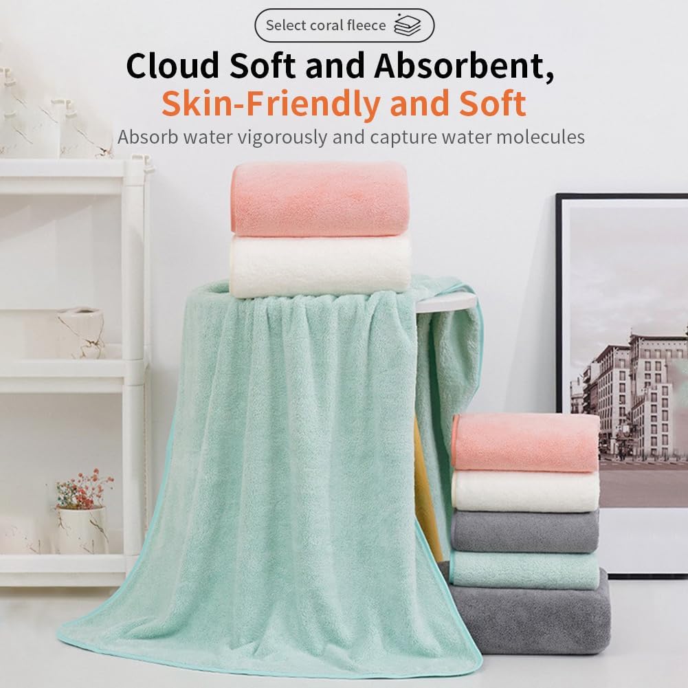 Triflice Coral Fleece Towel Set of 3 - Beige