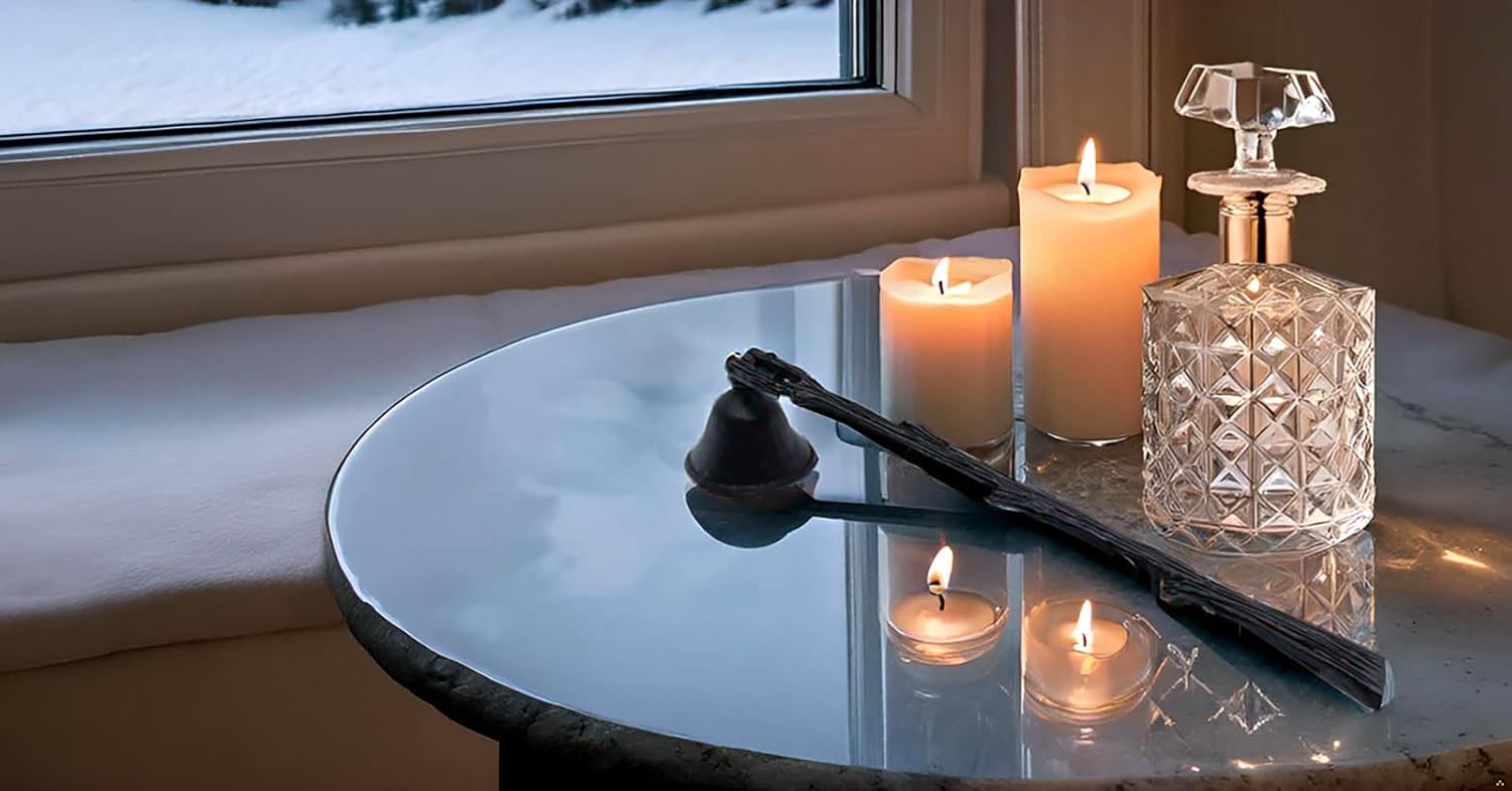 WOPARTY Candle Snuffer with Branch Shape and Long Handle