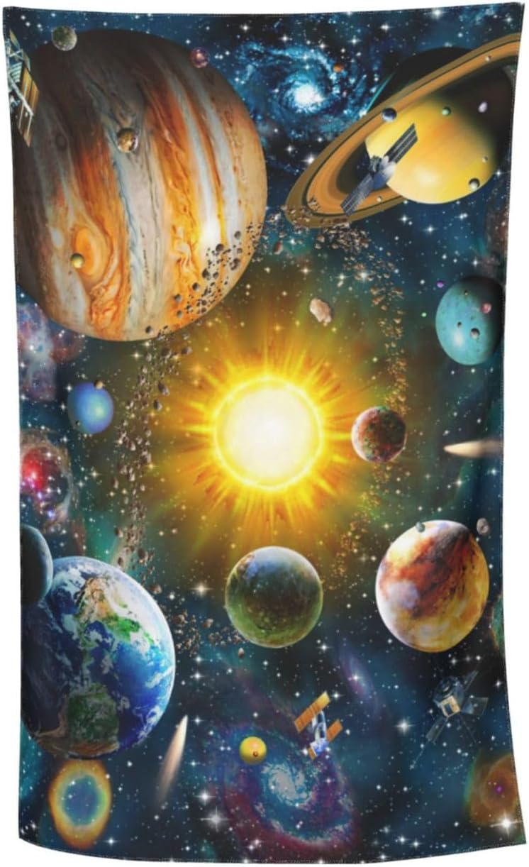 Solar System Microfiber Beach Towel Blanket - Sand Proof Quick Dry 32X55