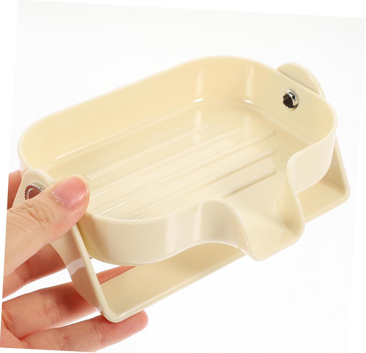 WOONEKY Self-Draining Soap Dish Holder for Bathroom and Kitchen Use 1