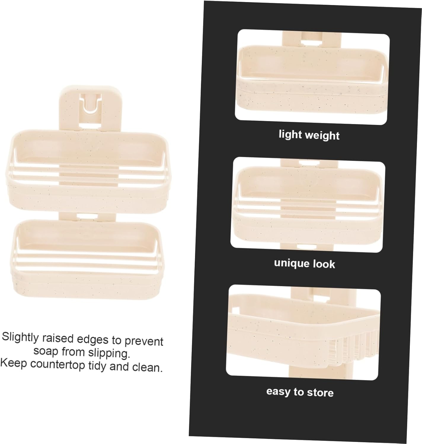 Modern Double Layer Wall Mount Soap Dish