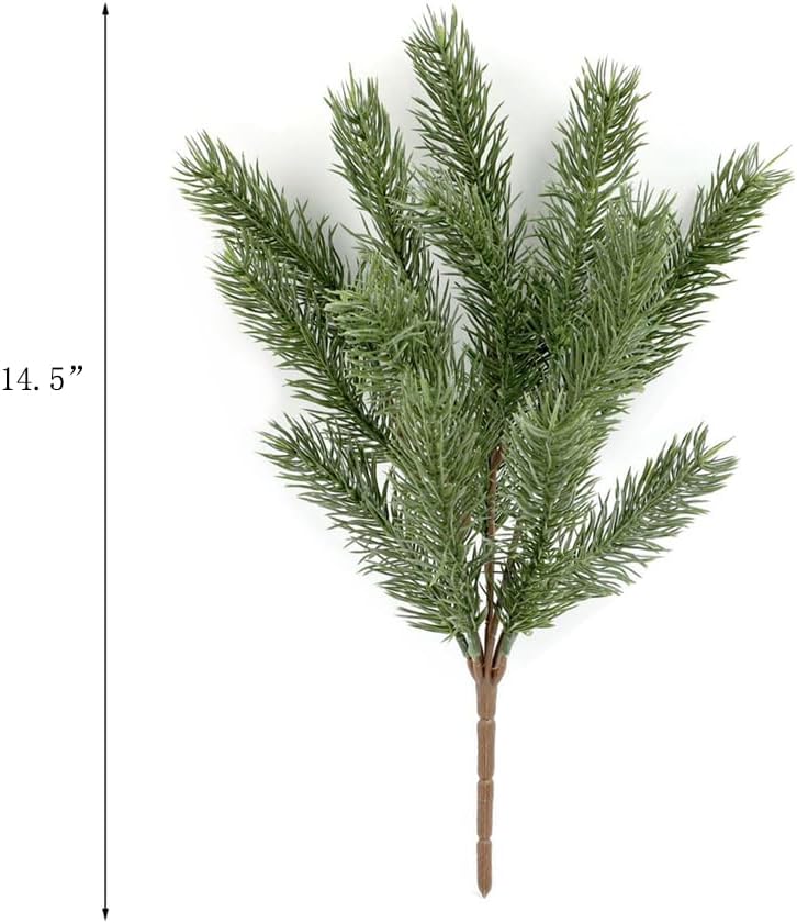 4Pcs Artificial Cedar Plants for Home Decor