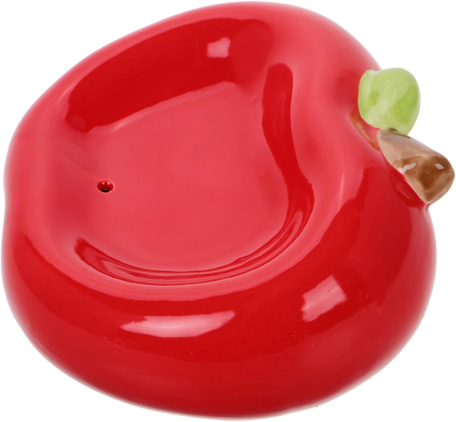 Unomor Ceramic Apple Soap Holder for Bathroom and Kitchen