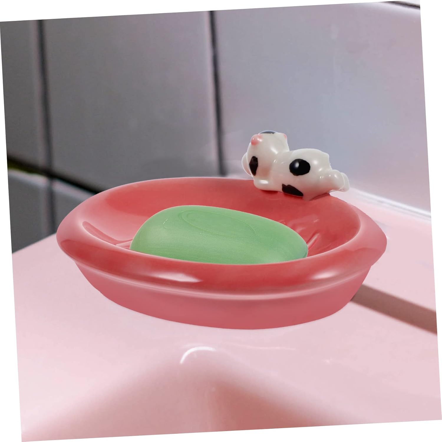 ABOOFAN Cute Soap Dish with Drainage 1