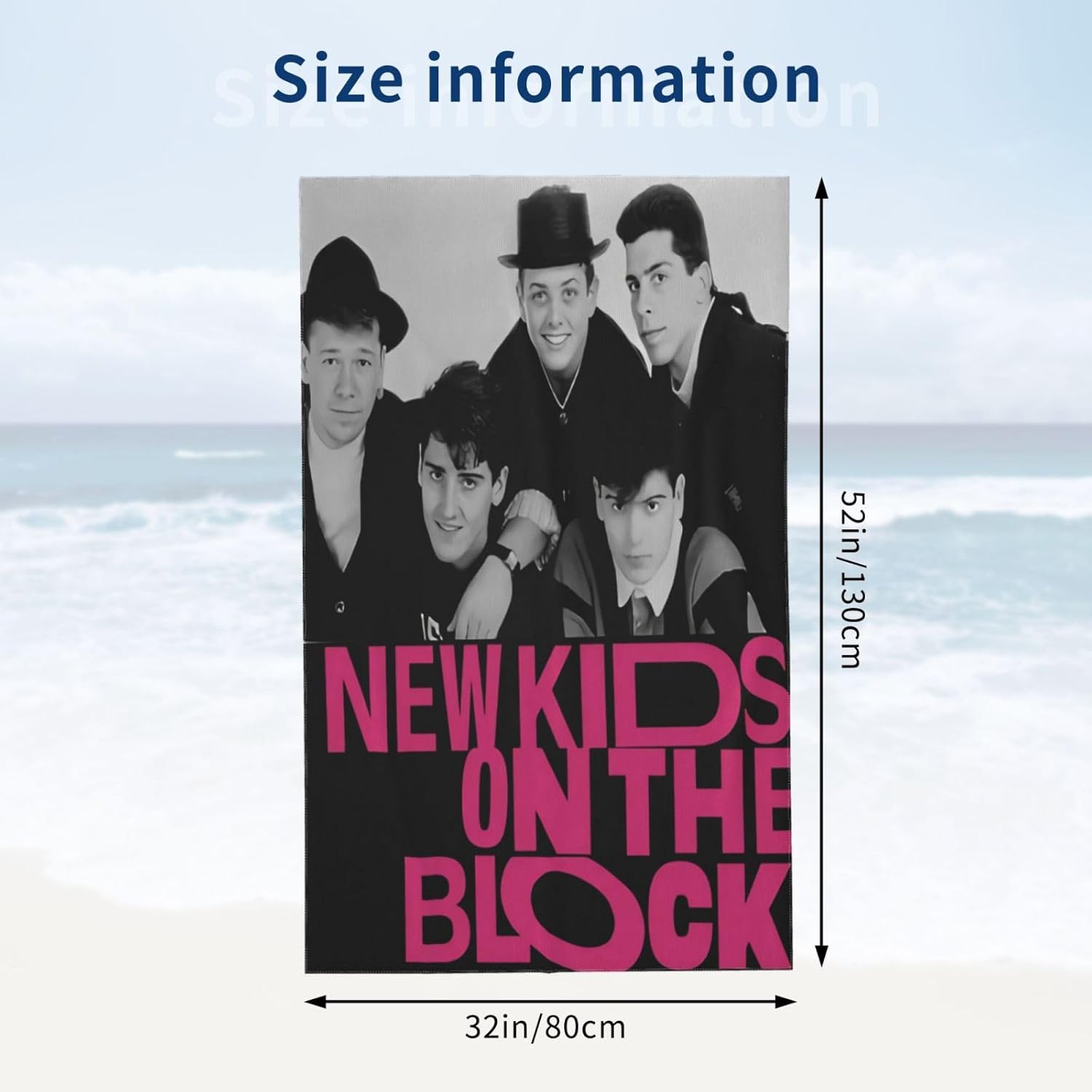 New Kids Musics On The Block Ultra Soft Beach Towel