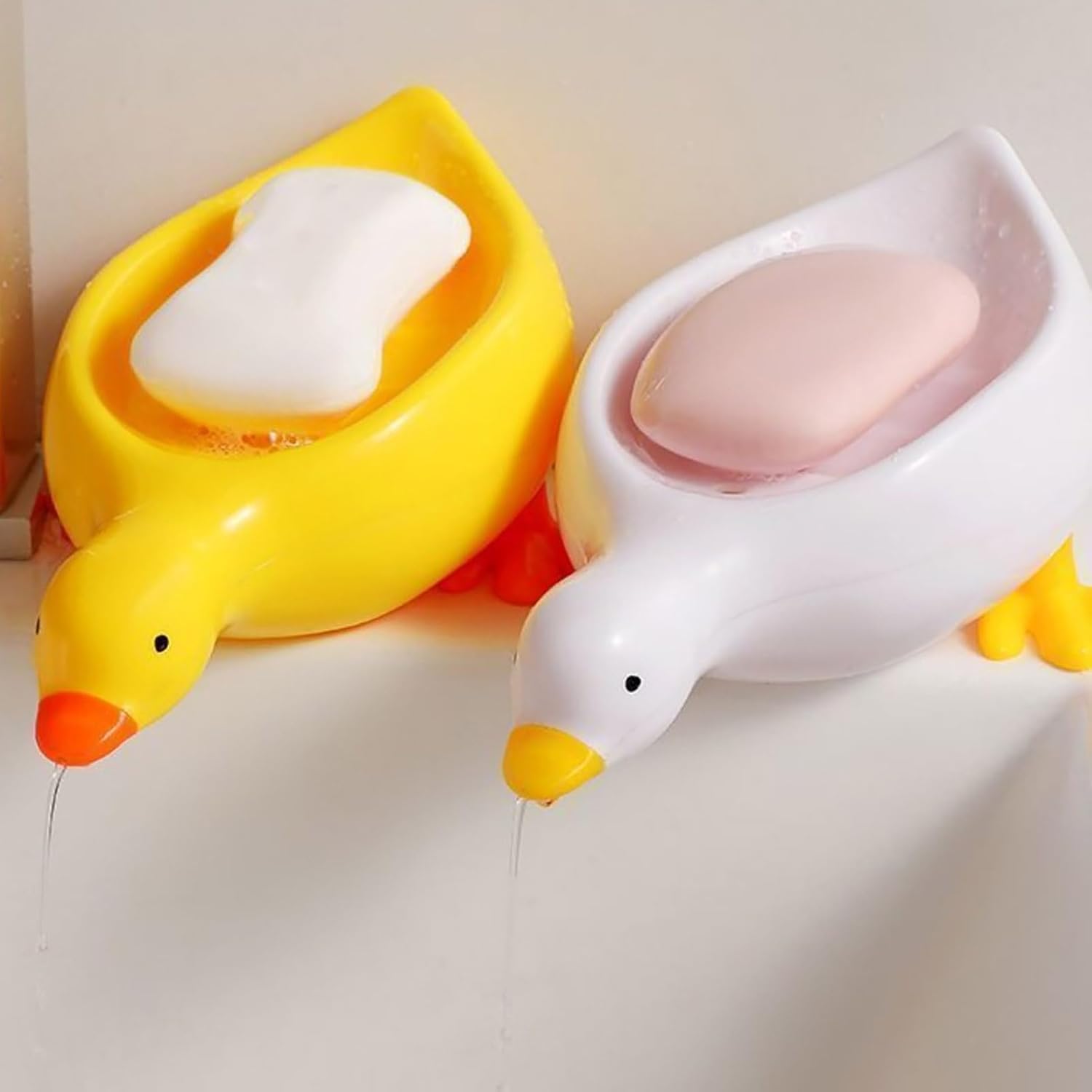 Cute Cartoon Duck Soap Dish with Open Design 1