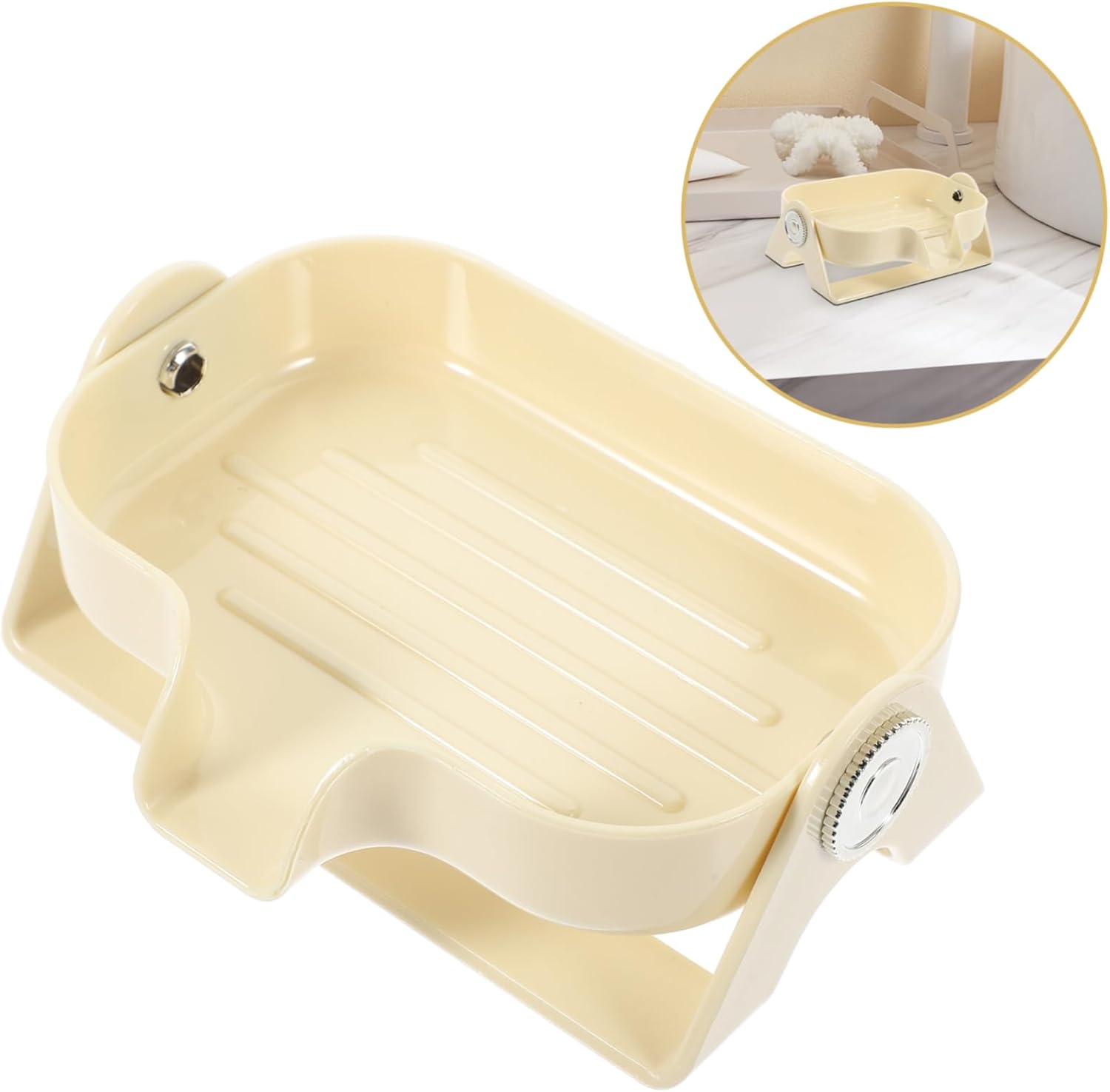 Self-Draining Soap Dish with Waterfall Design 1