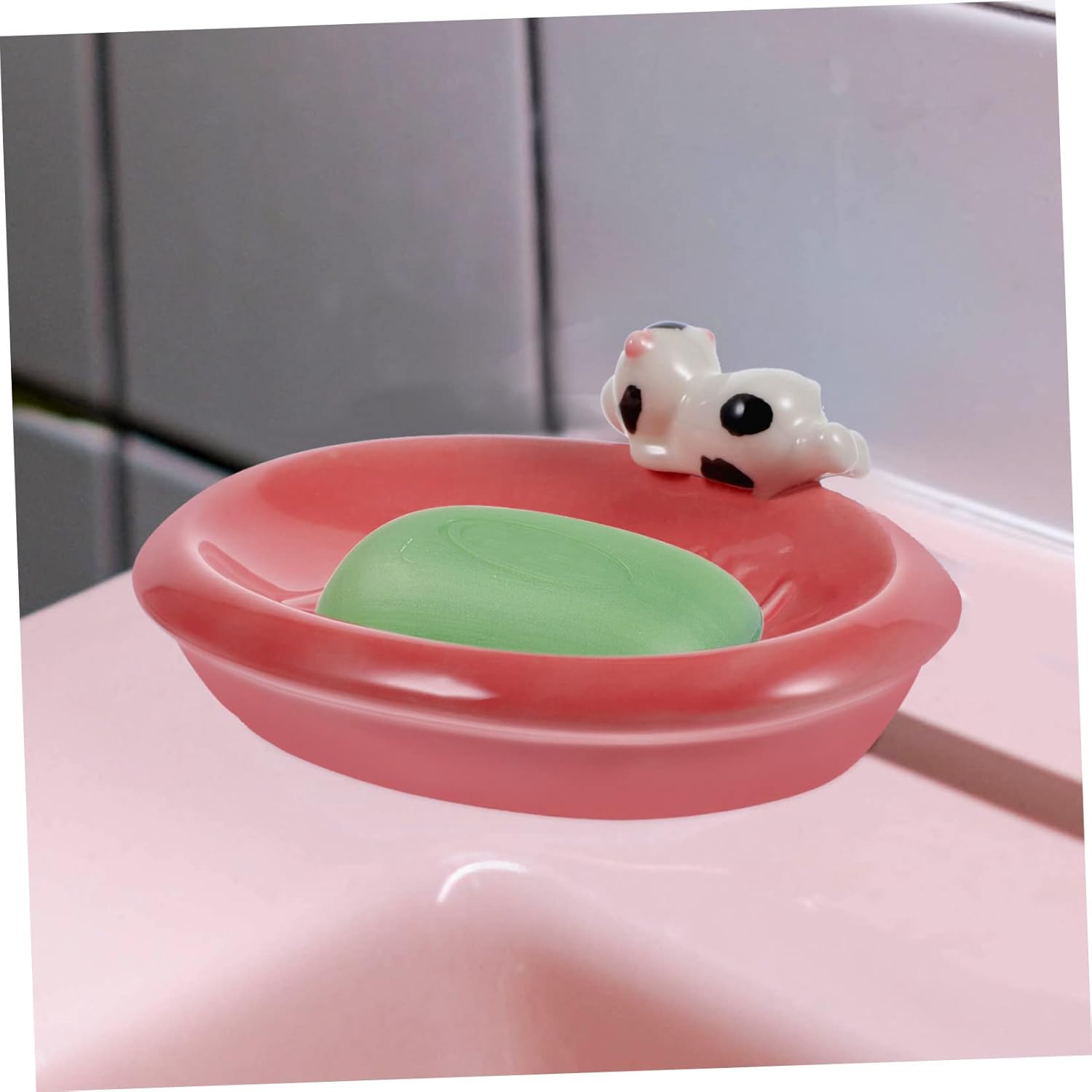 Cute Ceramic Soap Holder for Bathroom Kitchen
