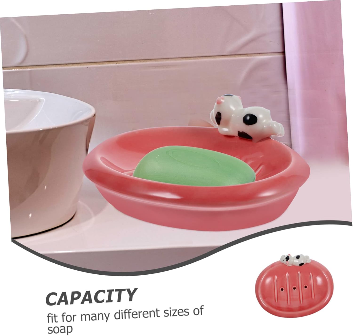 ABOOFAN Cute Soap Dish with Drainage 1