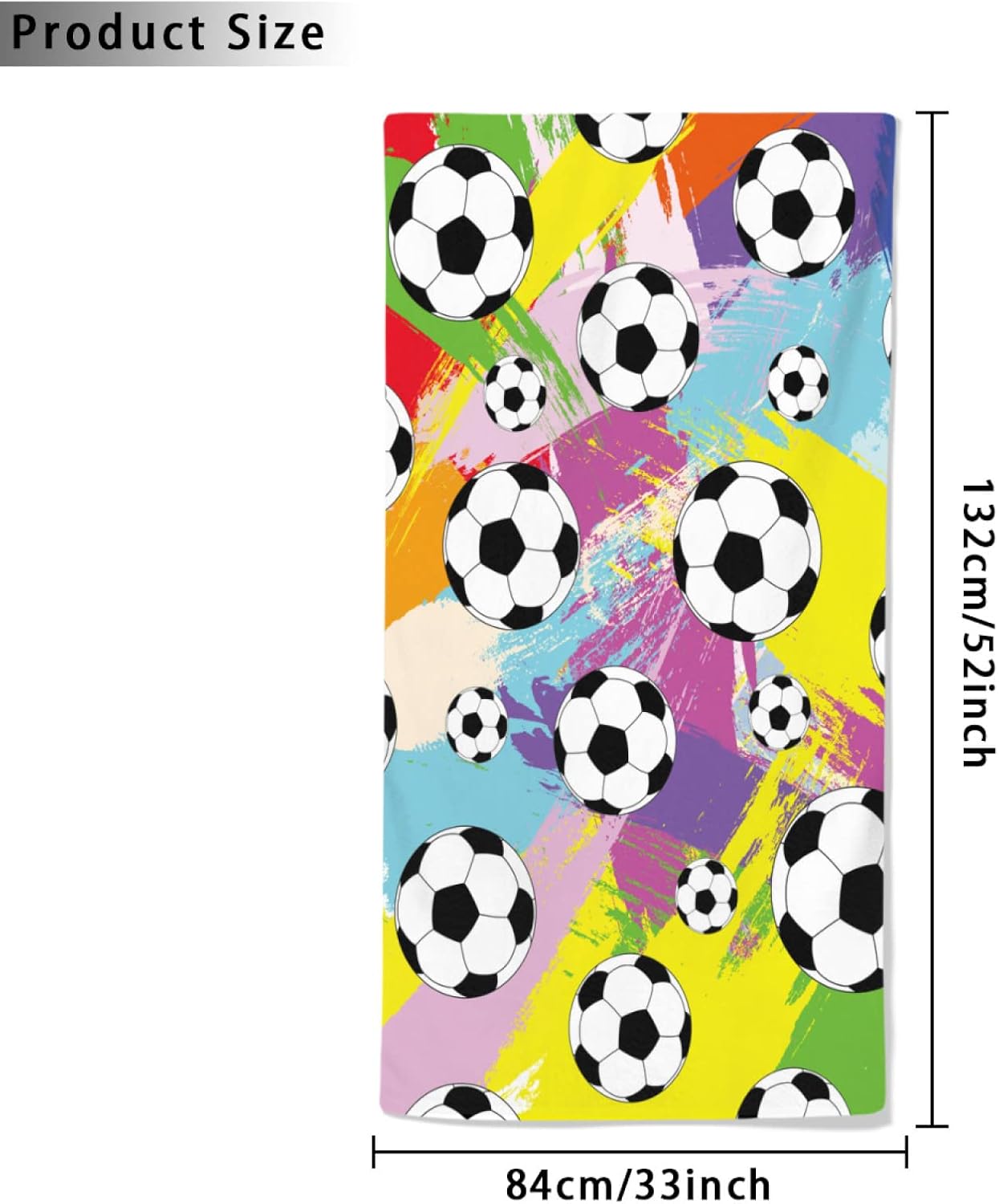 SUNUAN Oversized Sand Free Beach Towel 52x33 Inches