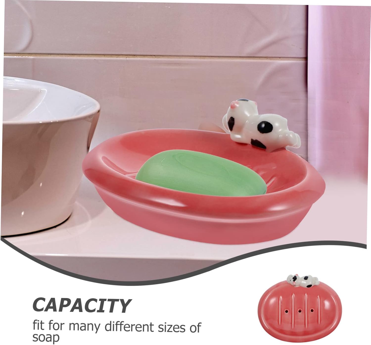 Dorable Ceramic Soap Holder for Small Bathrooms