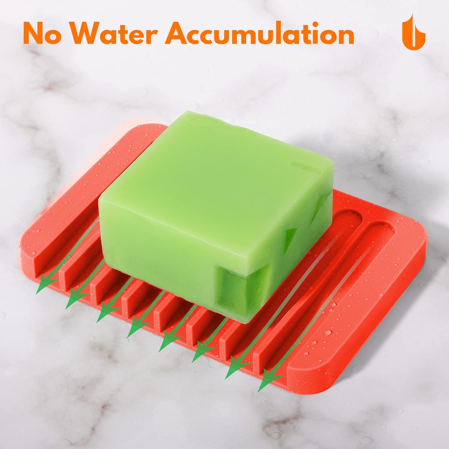 Urbanstrive Flexible Silicone Soap Dish for Bathroom and Kitchen 1