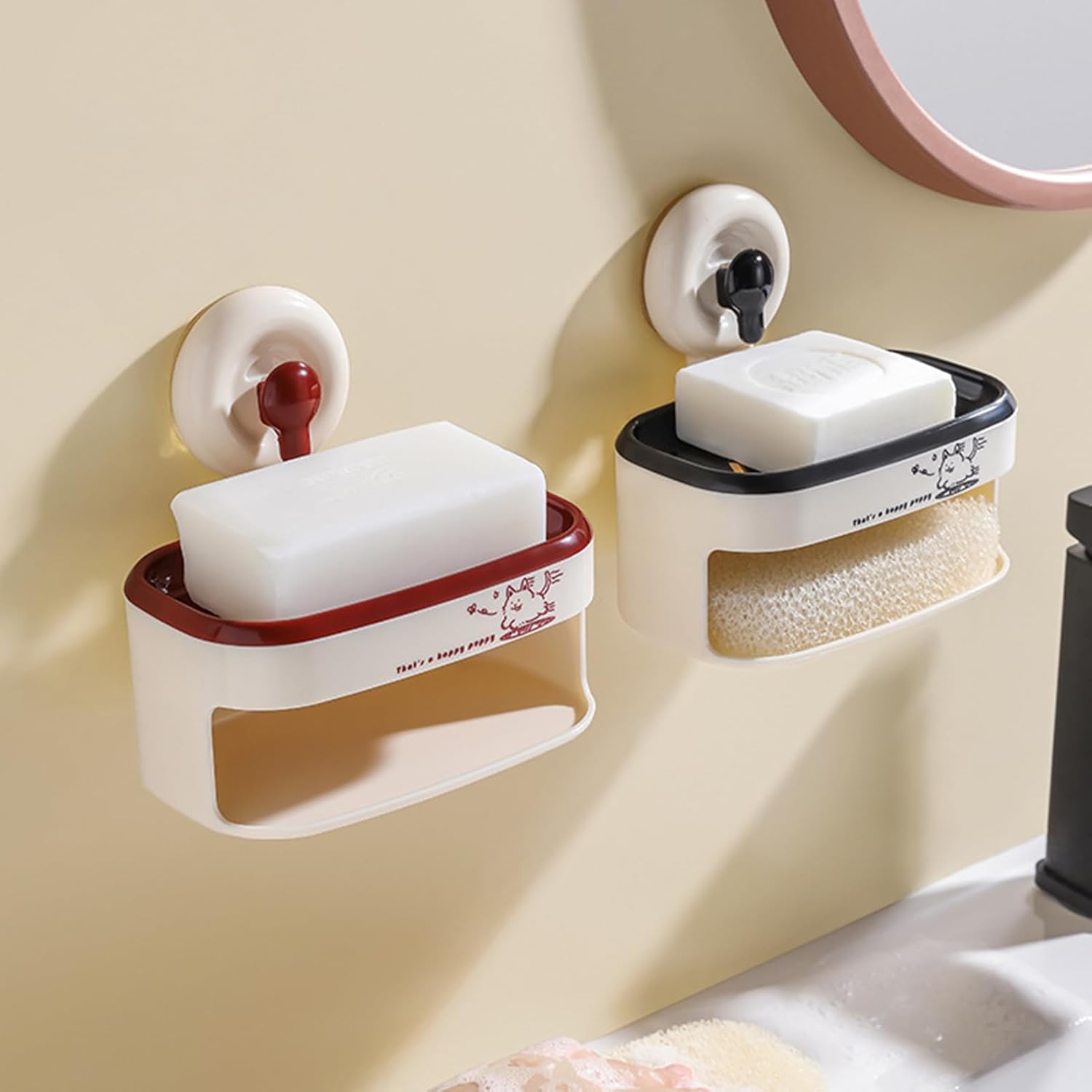 KIEUIENK Suction Cup Soap Holder for Shower