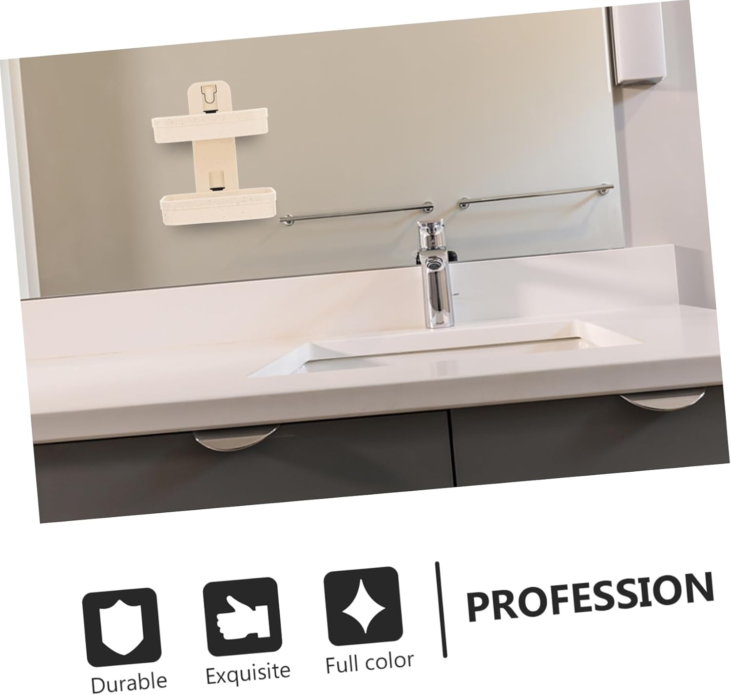 Happyyami Double Layer Wall Mount Soap Holder