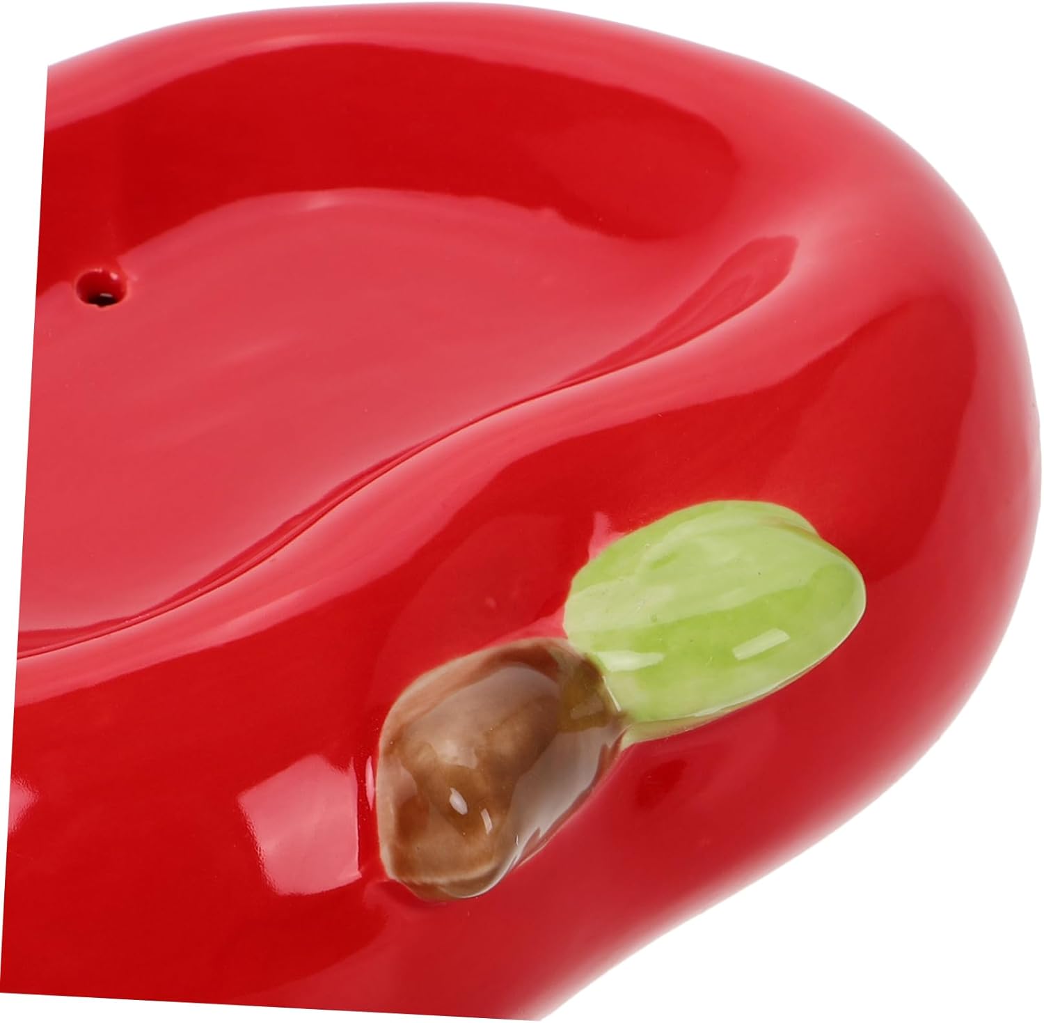Unomor Ceramic Apple Soap Holder for Bathroom and Kitchen