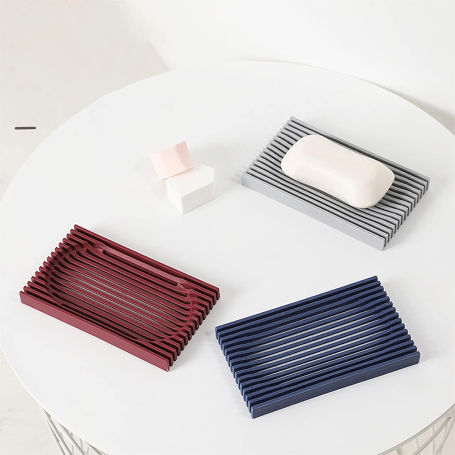 KAKASEA Soap Storage Box Drain Sponge Holder