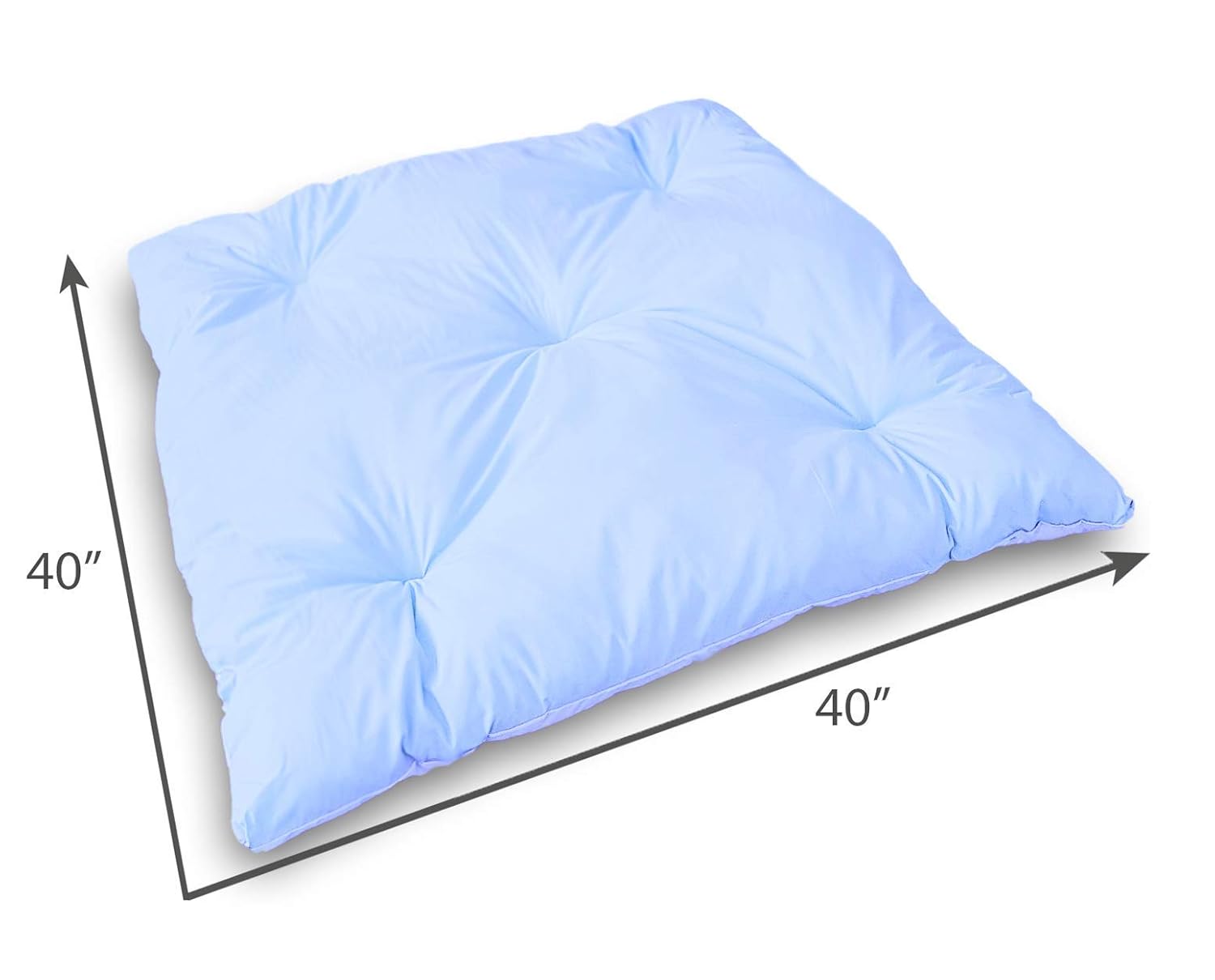 Handmade Double Sided Floor Cushion 40x40 Inches