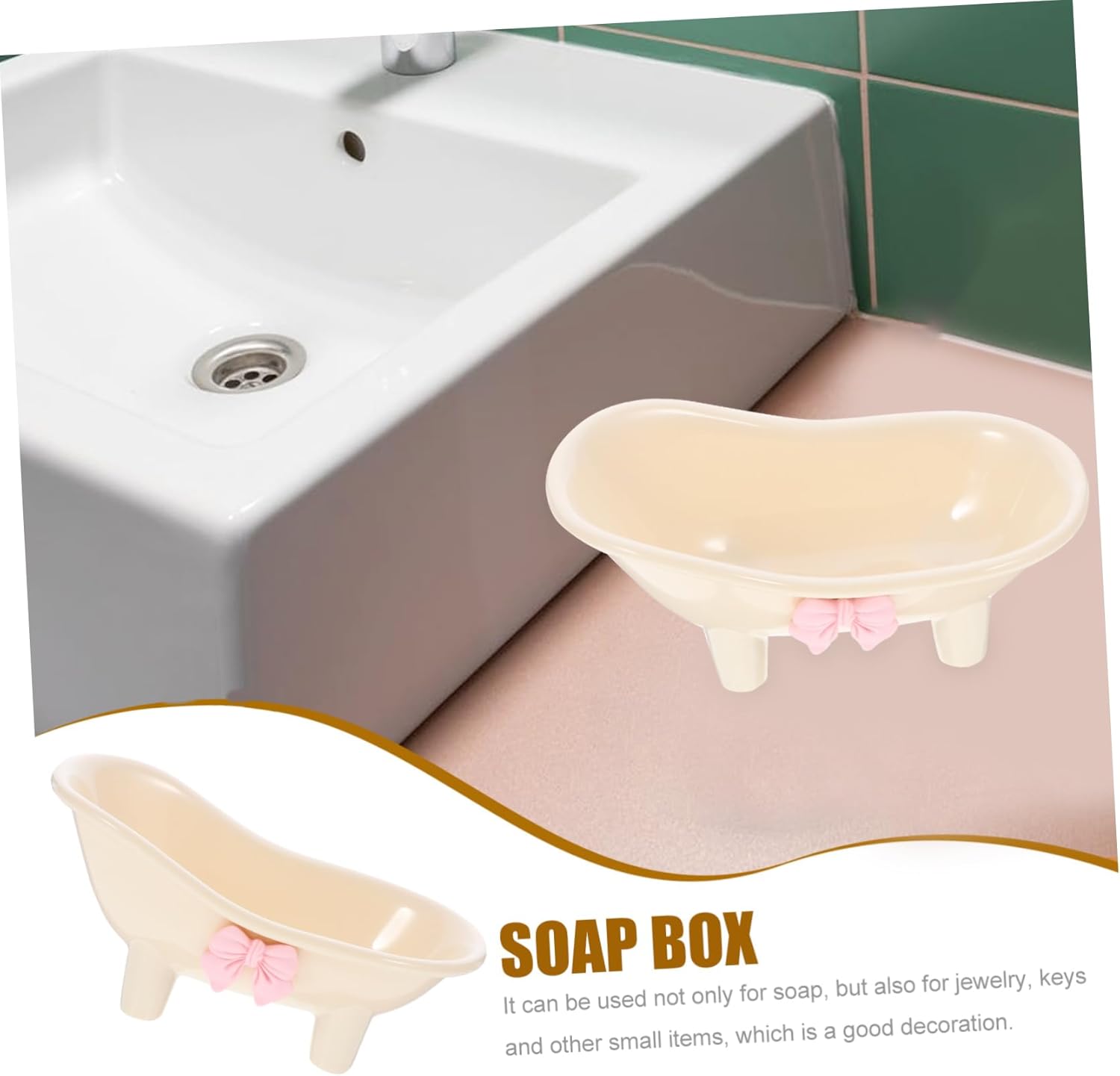 GLEAVI Self Draining Soap Dish for Shower and Kitchen