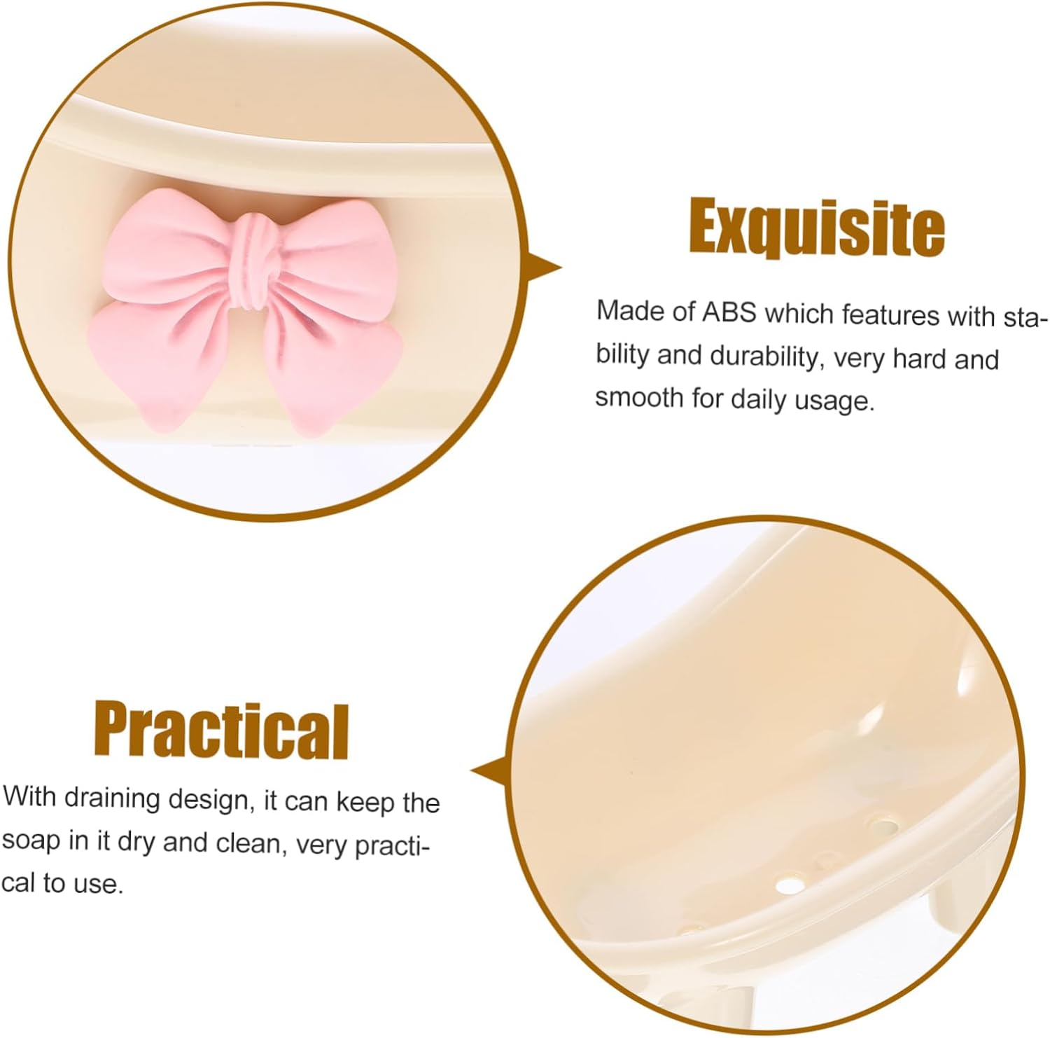 STOBAZA Self Draining Soap Dish for Bathroom and Kitchen
