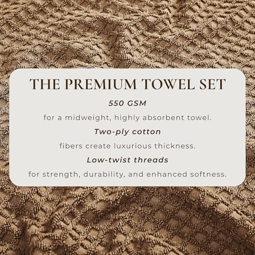 Great Bay Home Mocha Brown Towel Set - 6 Piece