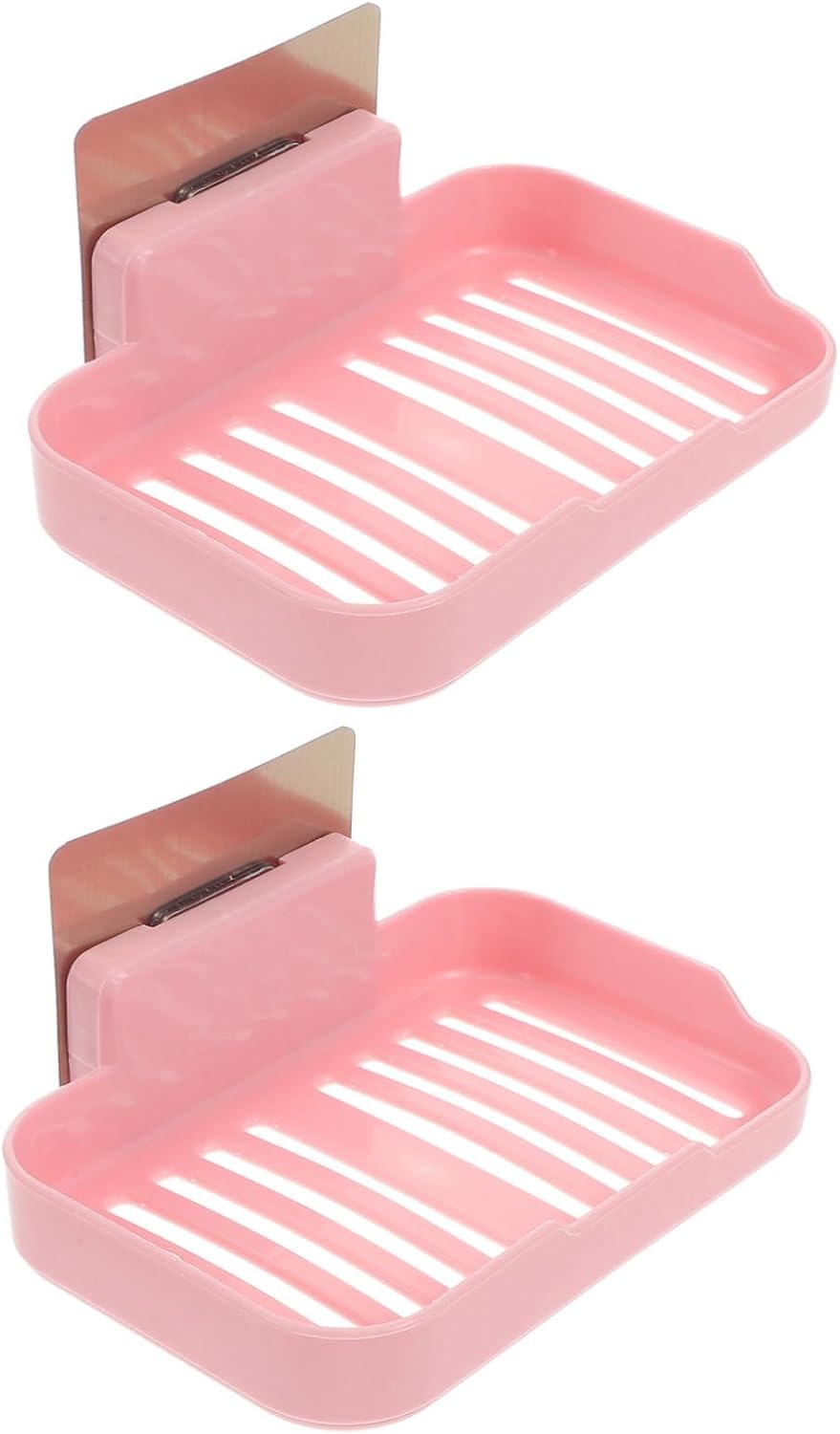 Zerodeko 2pcs Wall-Mounted Soap Dish Holder for Kitchen Bathroom Shower Travel