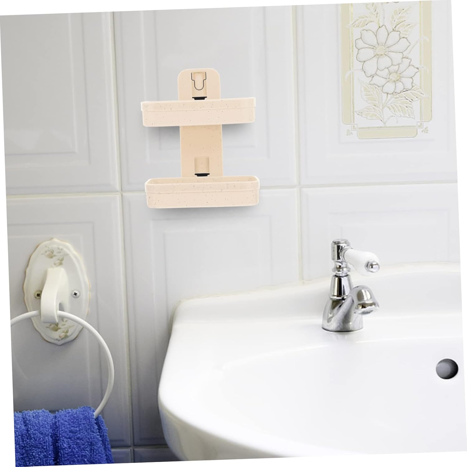 HAKIDZEL 2-Tier Wall-Mounted Soap Holder