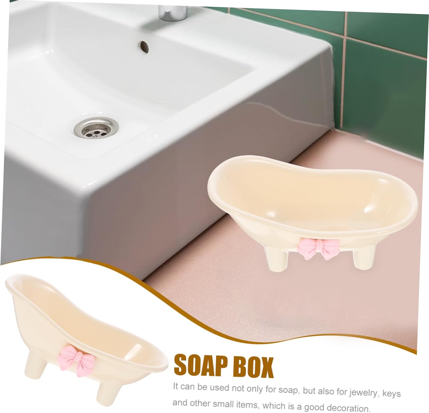 Yardenfun Bathroom Soap Dish with Draining Tray