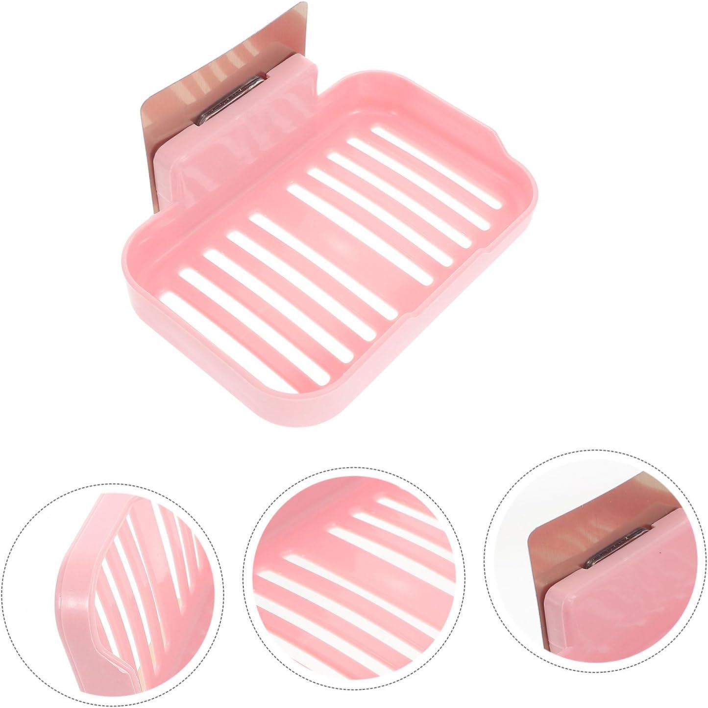 PRETYZOOM Adhesive RV Soap Dish Holder for Shower