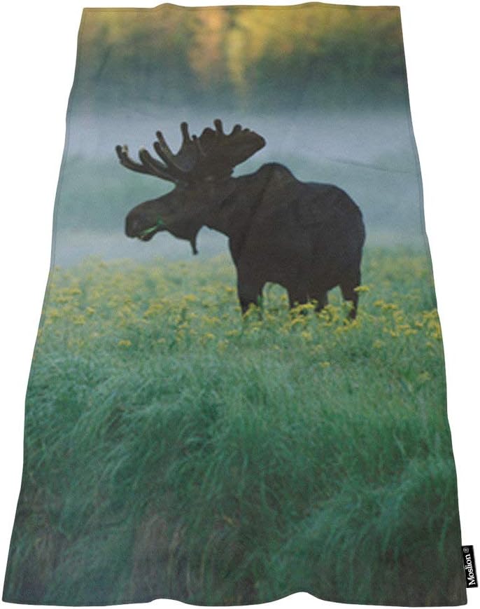 Moslion Soft Bath Towel 64x32 Inches for Home Beach Camping