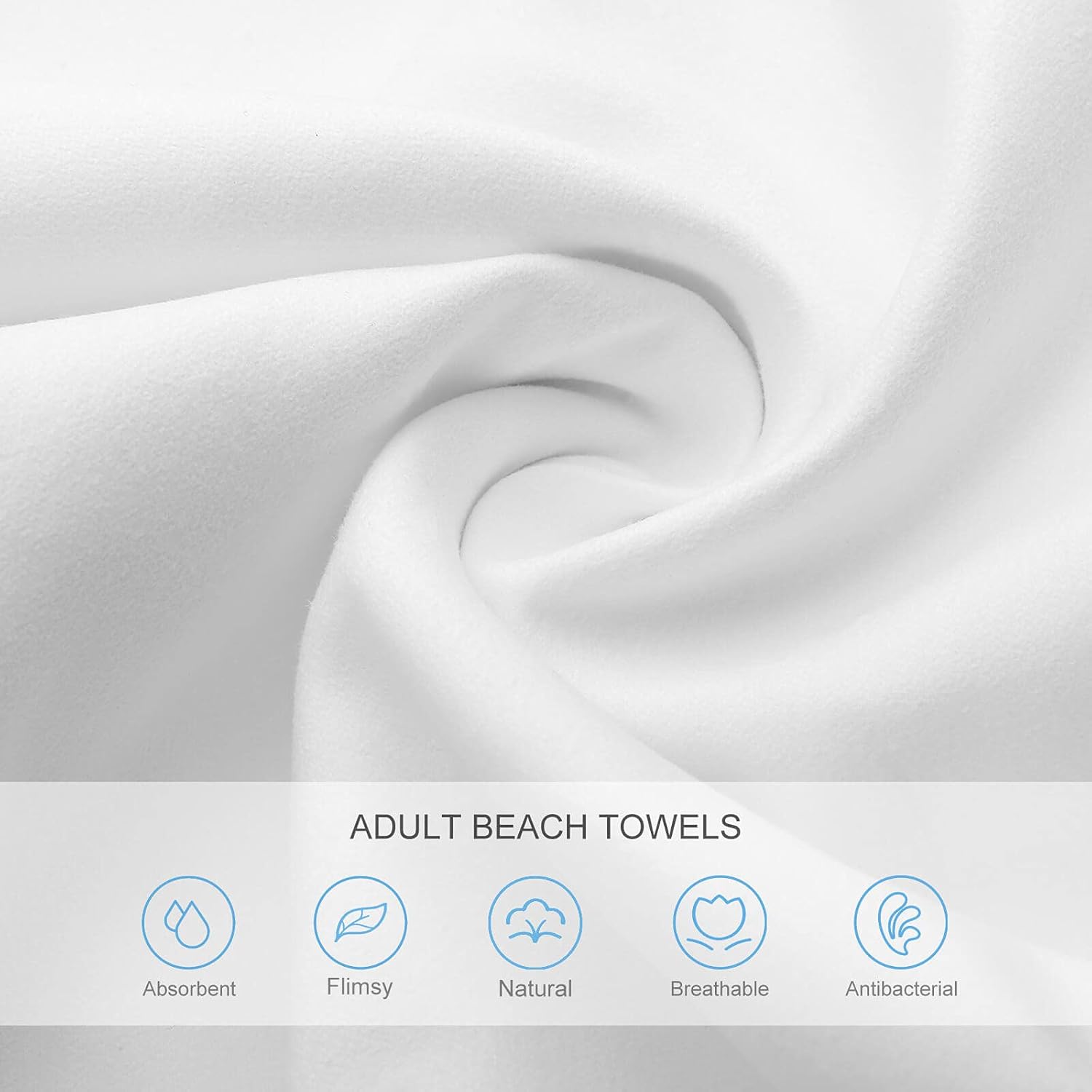 Custom Beach Towel with Image Text Logo for Travel and Bath
