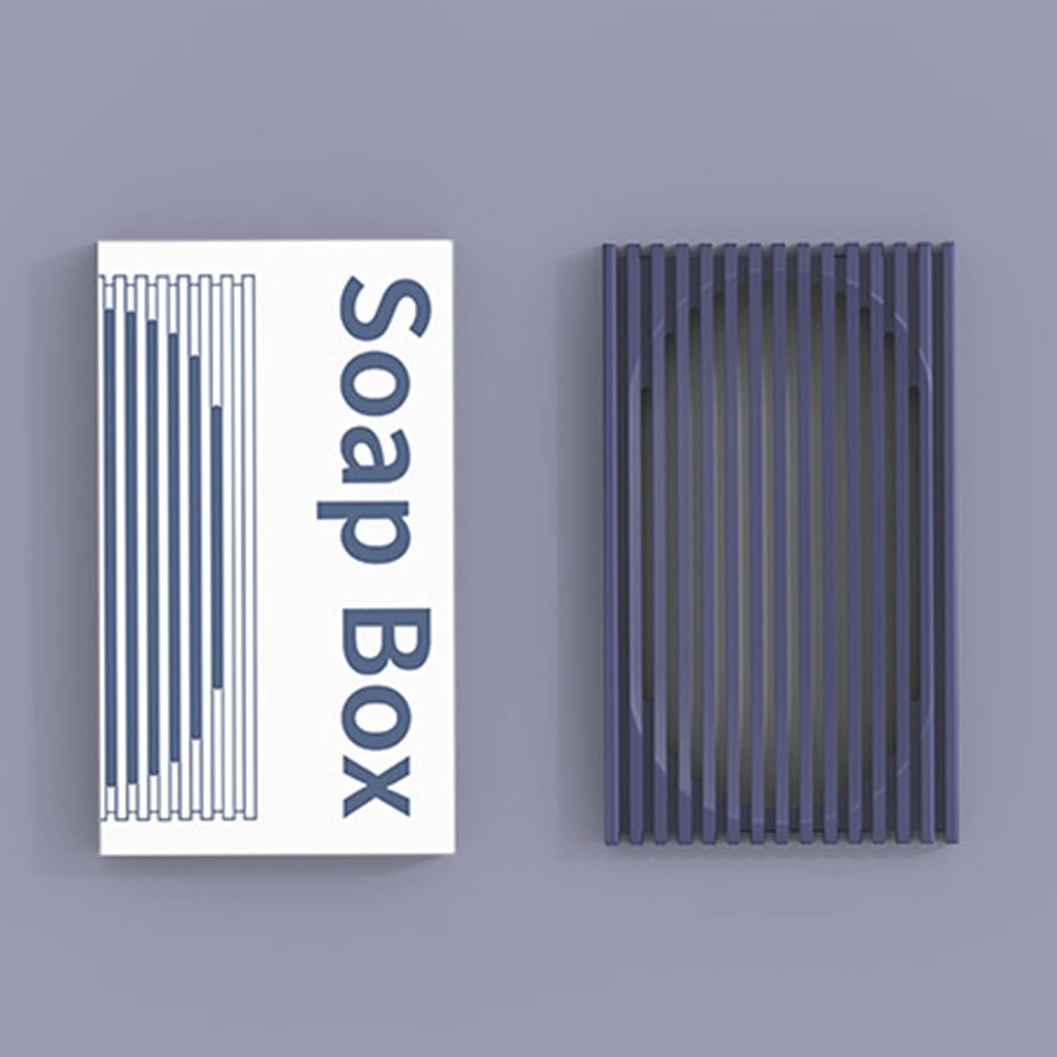 Soap Storage Box with Drainage Slots for Home Bathroom Kitchen